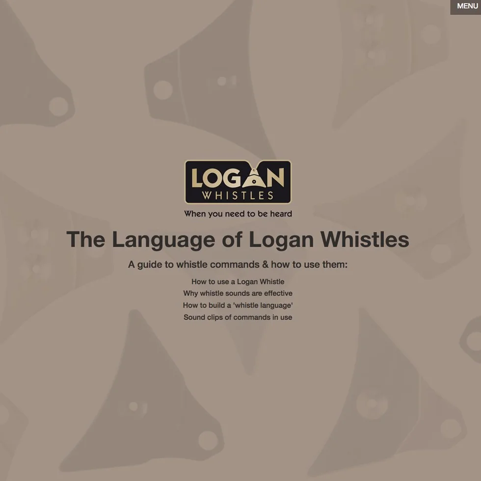 Logan Whistles Starter Pack A1 Sifflet avec cordon et guide sonore
