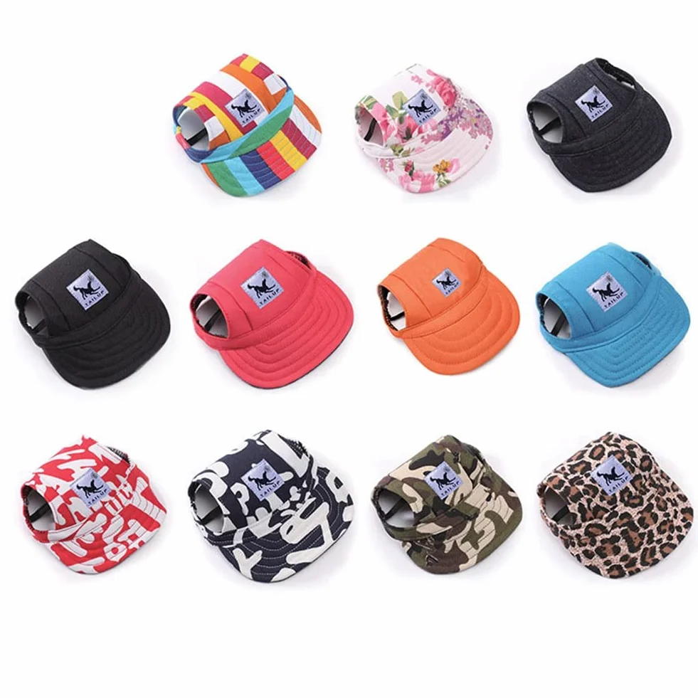 Casquette de baseball pour chiens Chapeau de protection solaire avec trous