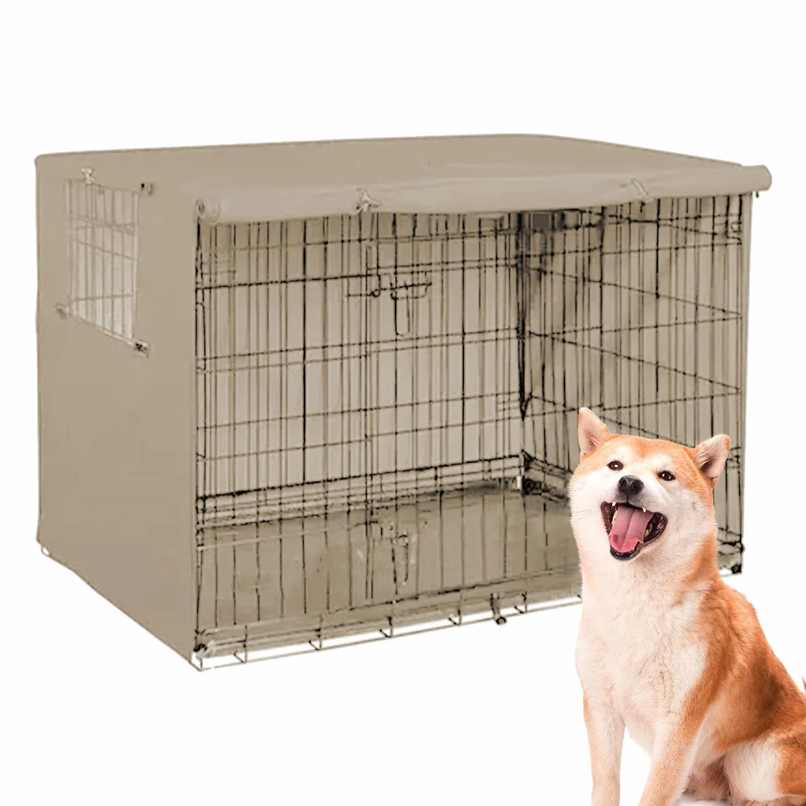 Housse De Cage pour Chien Imperméable Durable en Tissu Oxford Résistant Aux UV