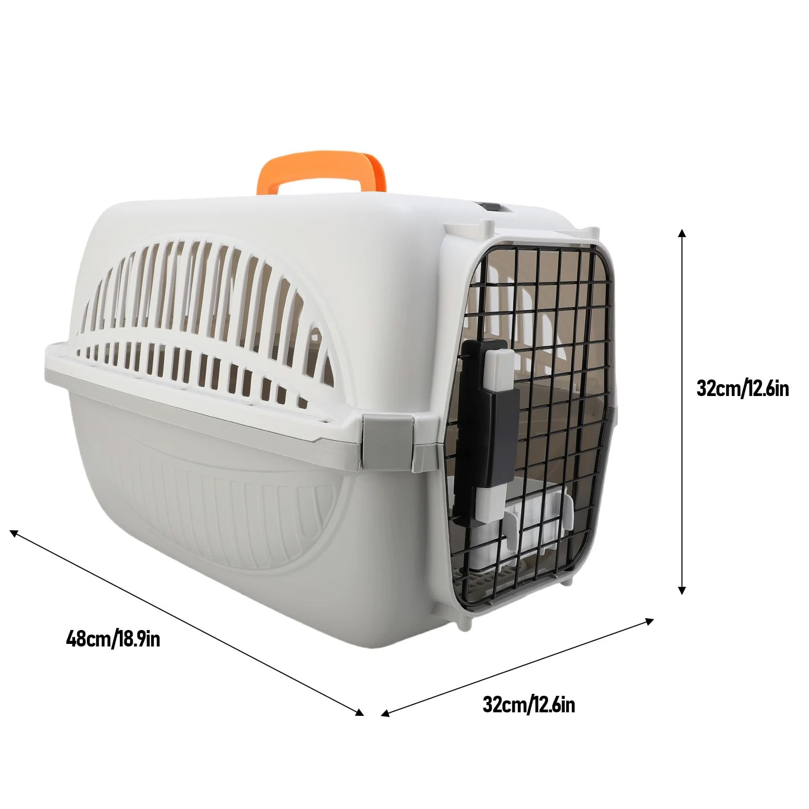 Caisse de Transport Rigide pour Animaux de Compagnie Portable Facile Monter avec Ventilation Renforc e Adapt e Avion IATA Chien Chat