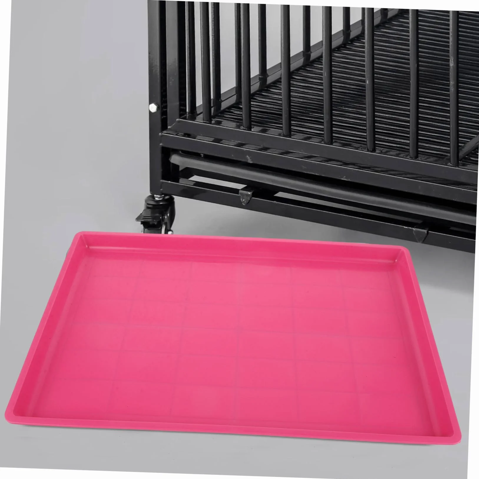 INOOMP Bac de Cage en Plastique pour Animaux 60x40 cm Antidérapant