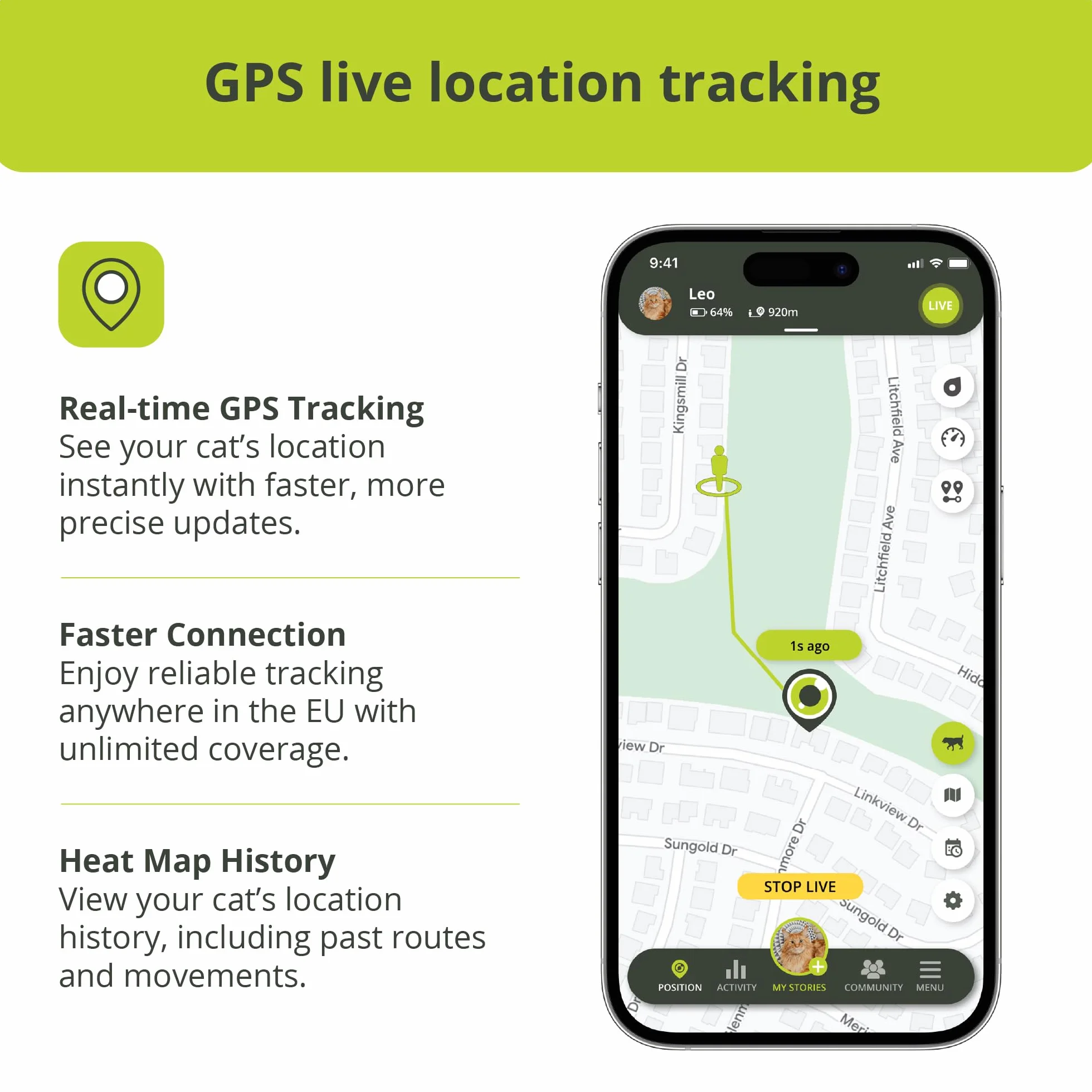 Kippy Pack GPS Chat V2 et Chien - Lot de 2, 1 Collier Chat V2 et 1 pour Chien, Suivi de Santé et d’Activité