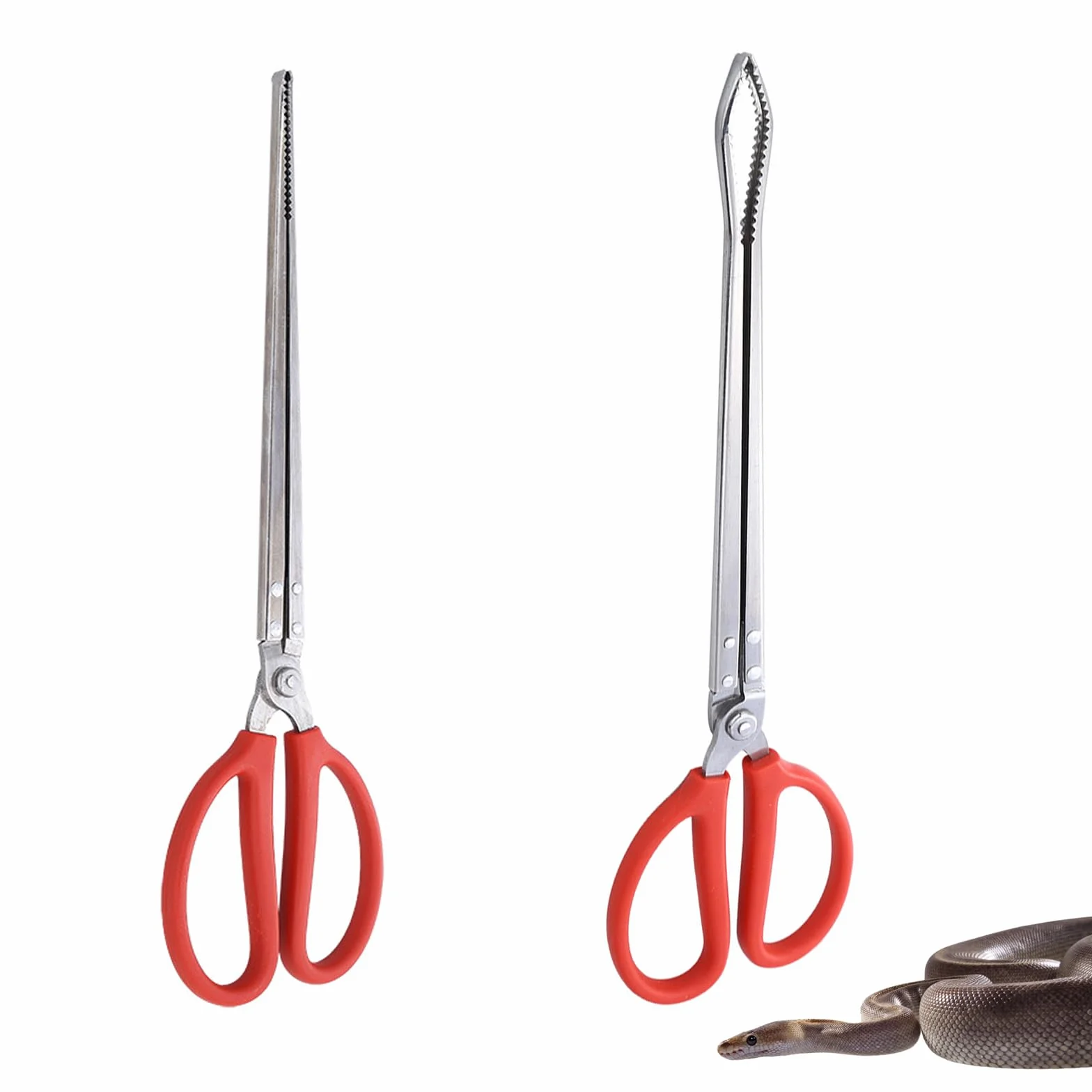 Pince à Serpent 38cm Pinces à Nourrir pour Serpents Extra Longues pour Reptiles Accessoires Terrariums