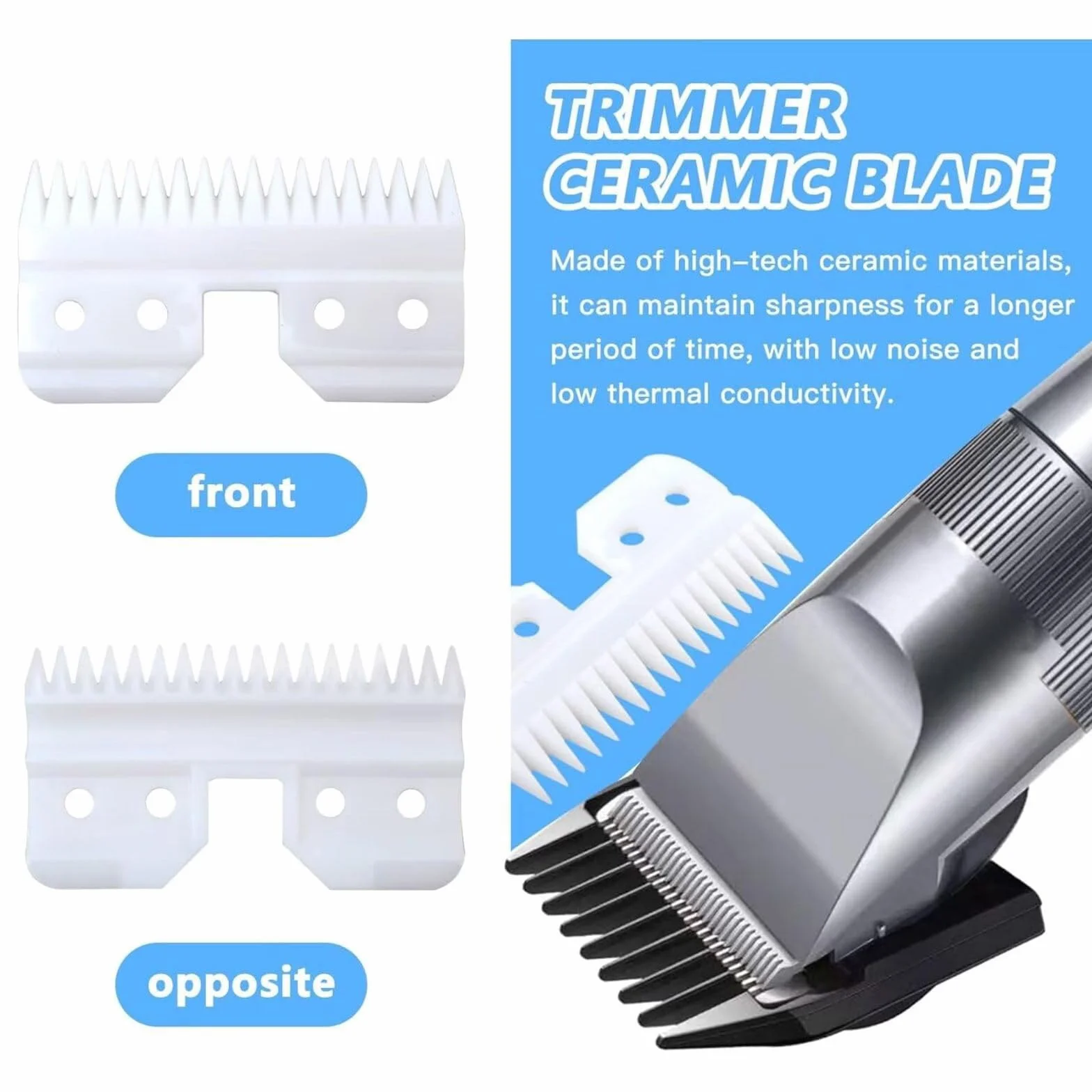 Lames de rechange en céramique pour tondeuse Oster A5 - Lot de 3