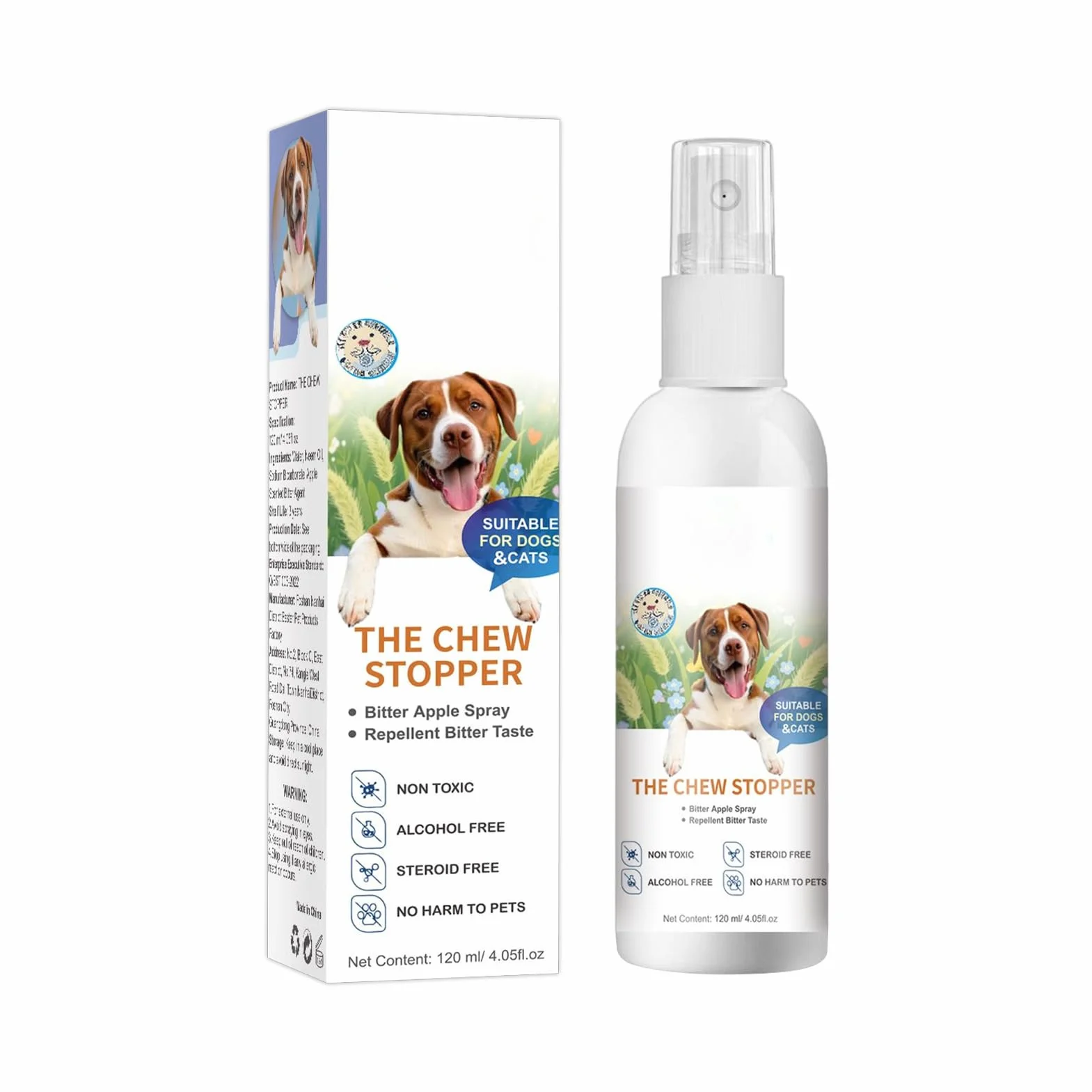 Spray Anti-pour Chiens d'intérieur d'Apprentissage de la Propreté pour Chiot Aide au Comportement Urine Déjections Canines Meubles Tapis