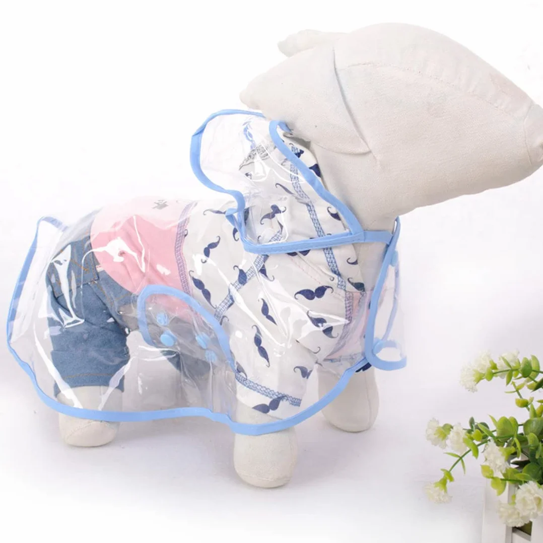 Imperméable pour Chien - Manteau Anti-Pluie Poncho pour Chiens avec Capuche en Nylon Transparent, Réglable et facile à porter, Imperméable et résistant au vent pour Chiens de Petite et Moyenne (XL)