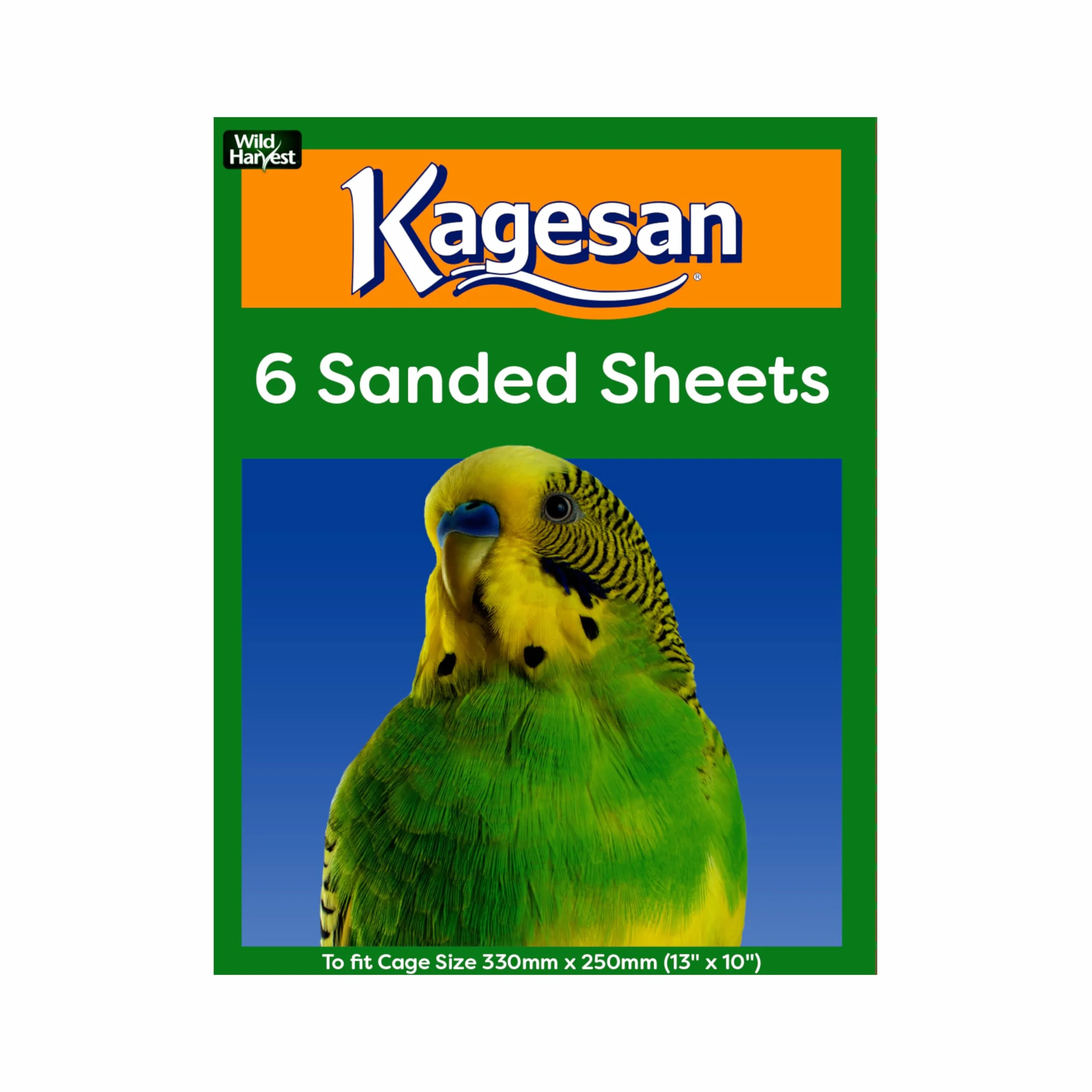 Kagesan Lot de 72 Feuilles de Sable pour Cages à Oiseaux Taille S 33x25 cm