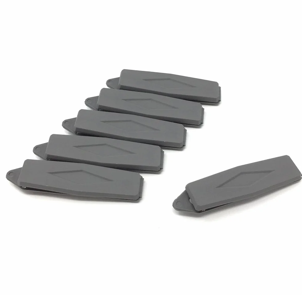 Lot de 6 barrettes à cheveux pour chien en forme de losange Gris souris