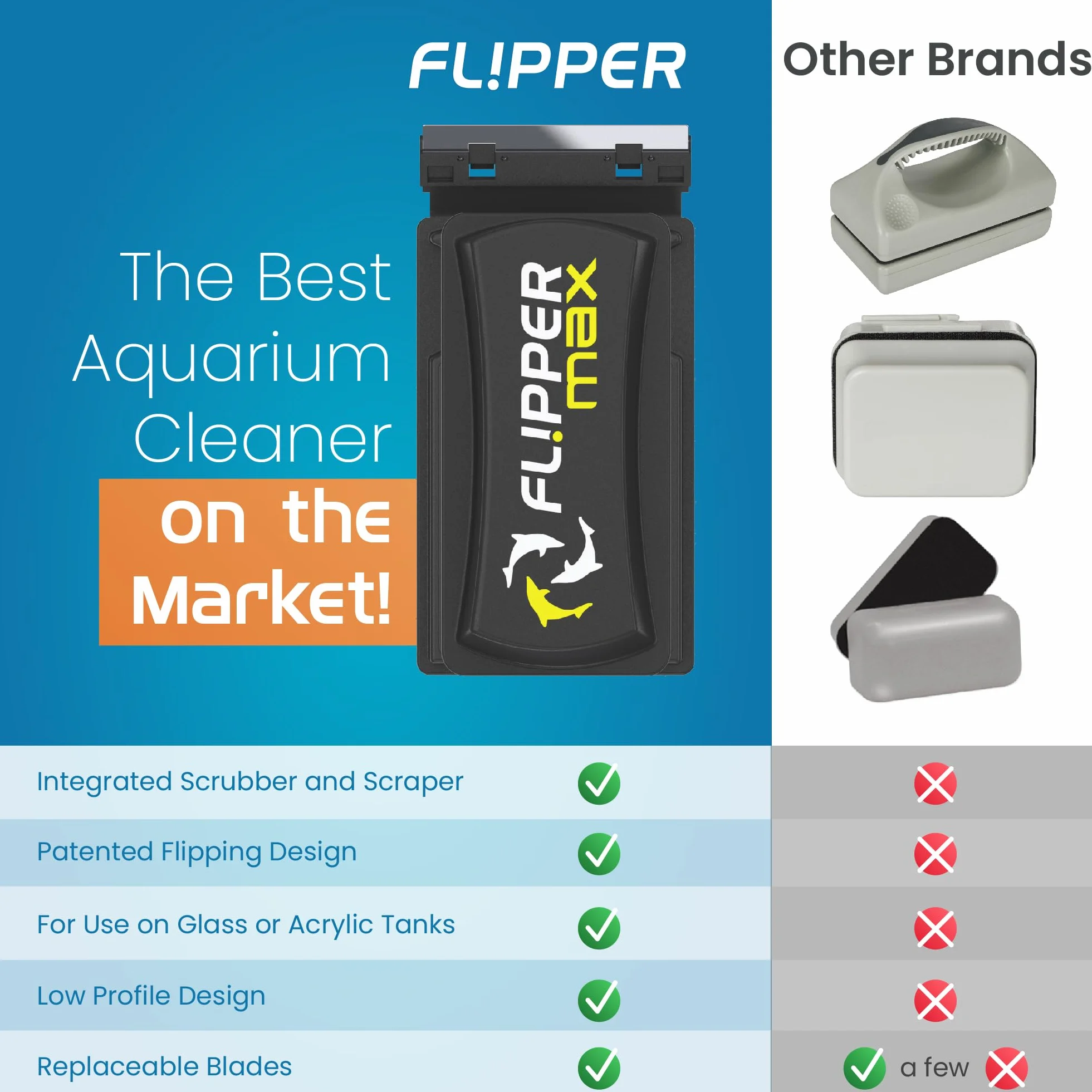 Coralsands Flipper Max Nettoyant magnétique 25 mm