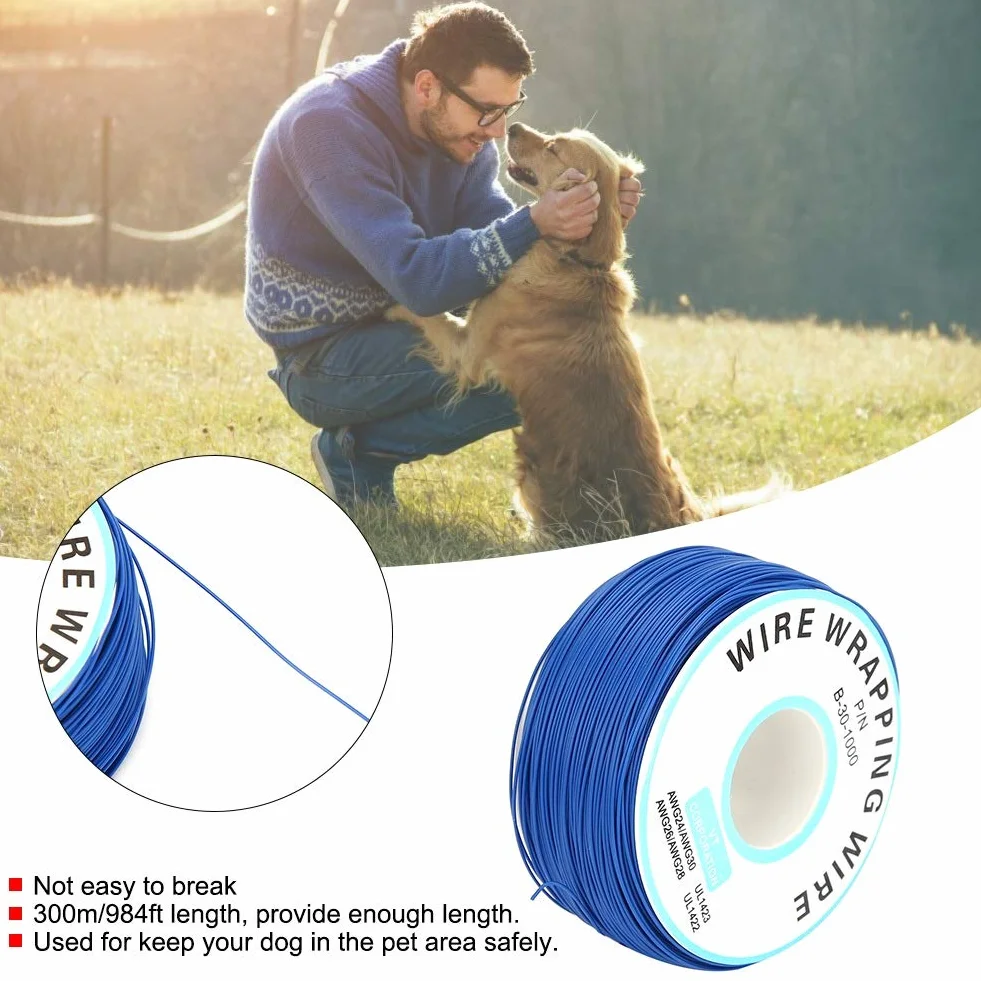 Câble de clôture électrique pour chien 300m 984ft