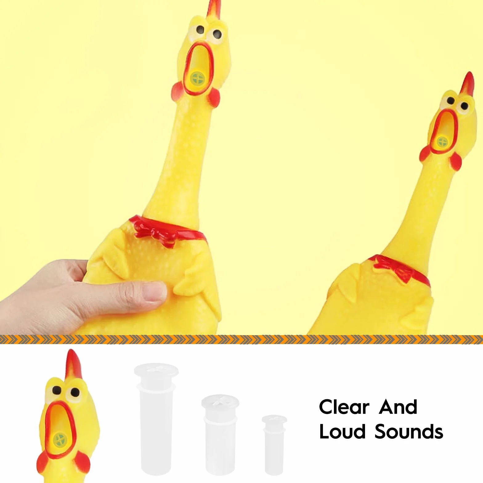 70 pièces Jouets grinçants réparation Reed Noise Maker Insert Chien Chaussures sifflet Alternative (Taille 3)