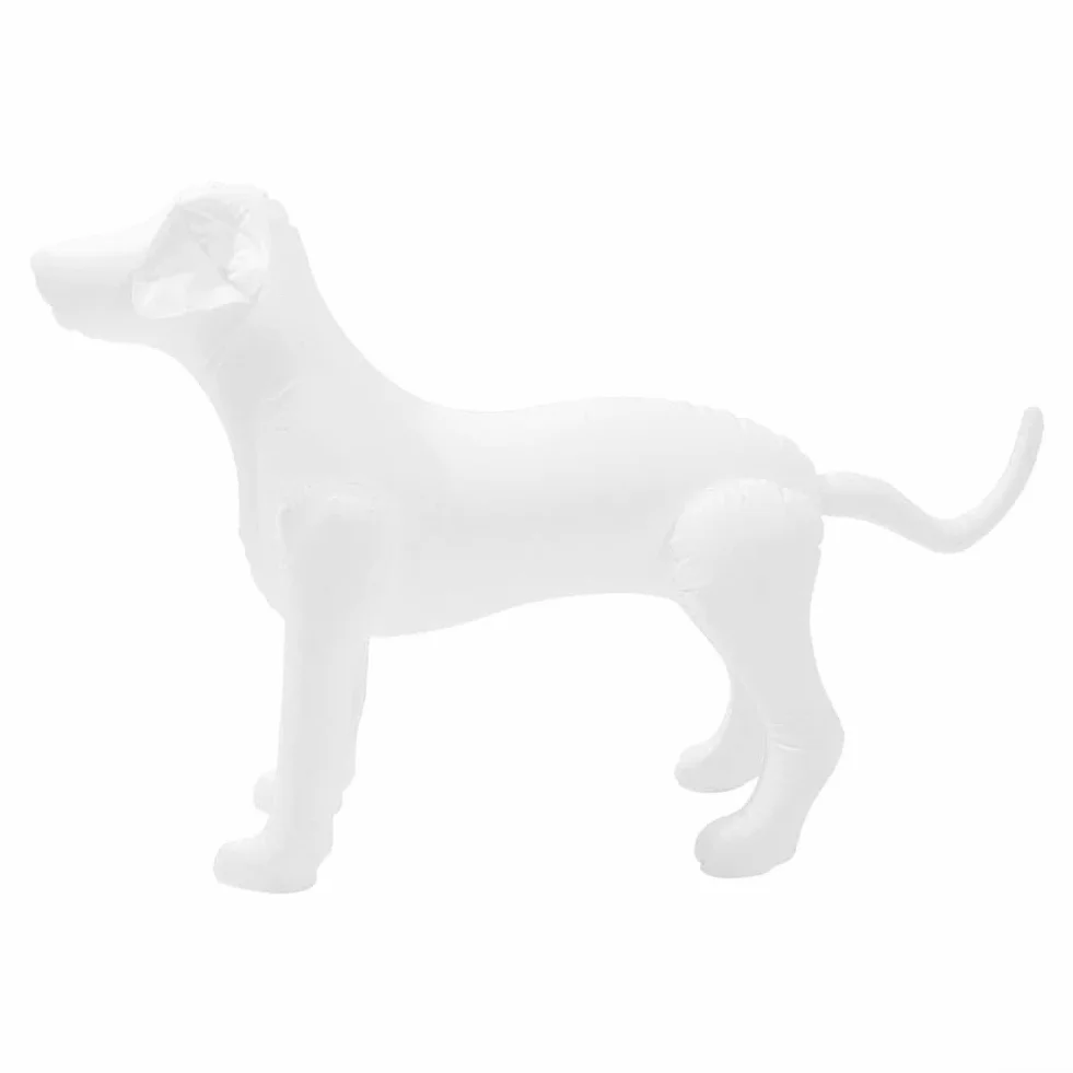 Mannequin Gonflable PVC Animaux de Compagnie Pieds réglables Présentation Vêtements Blanc