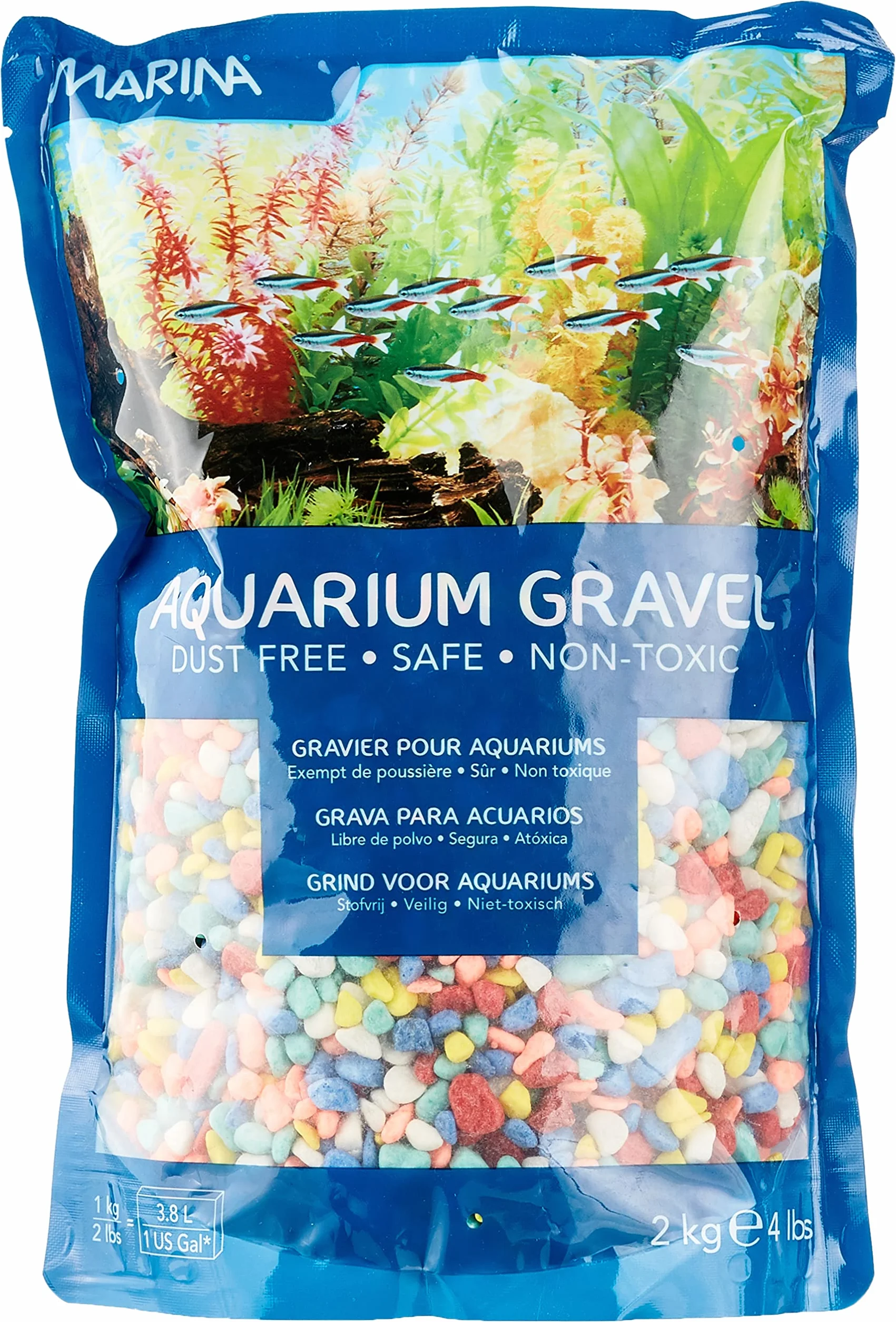 Gravier décoratif pour Aquarium Marina