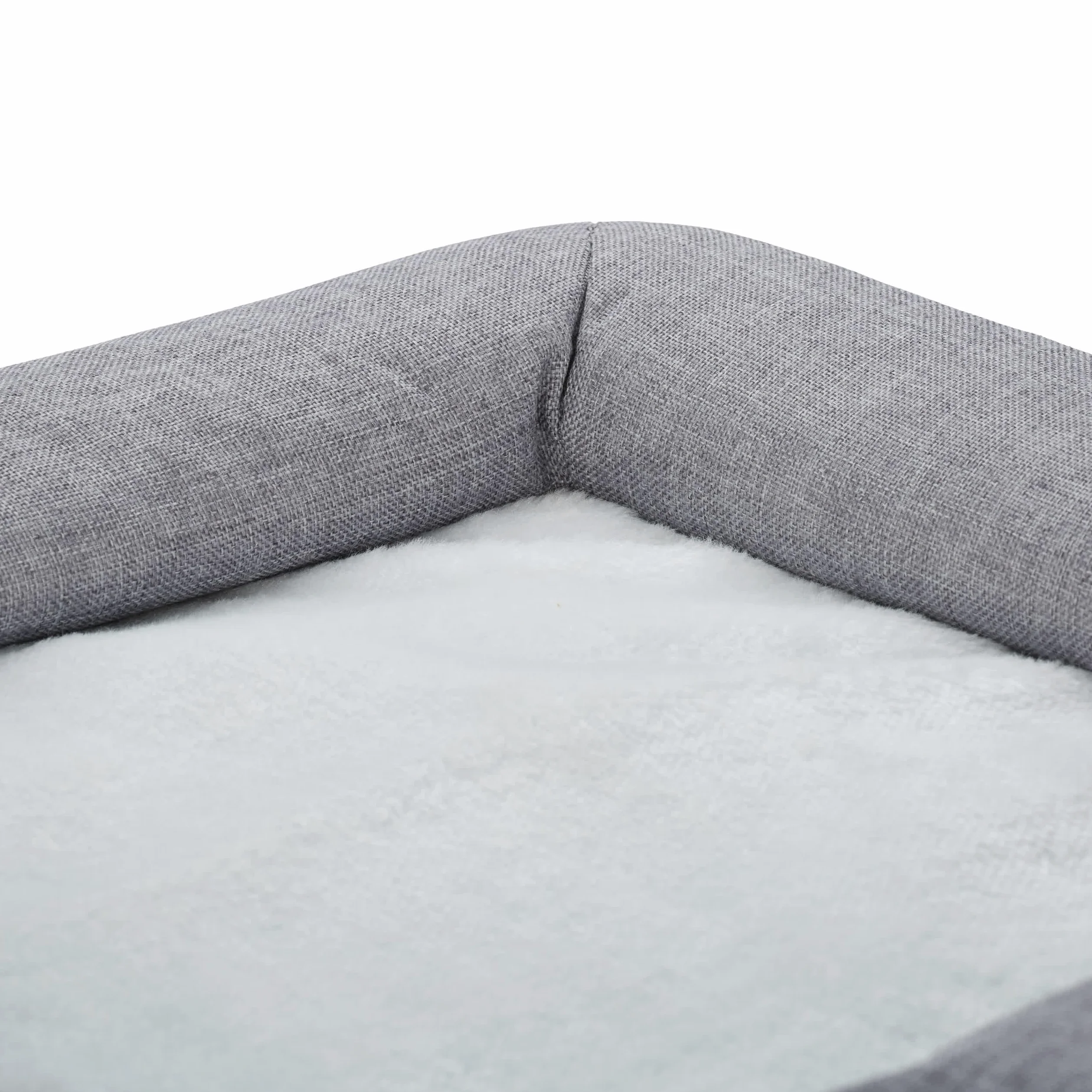 Relaxdays Niche pour Chat, 2 Trous et Surface, Maison Pliable avec griffoir, HLP : 63 x 40 x 40 cm, Gris/Blanc