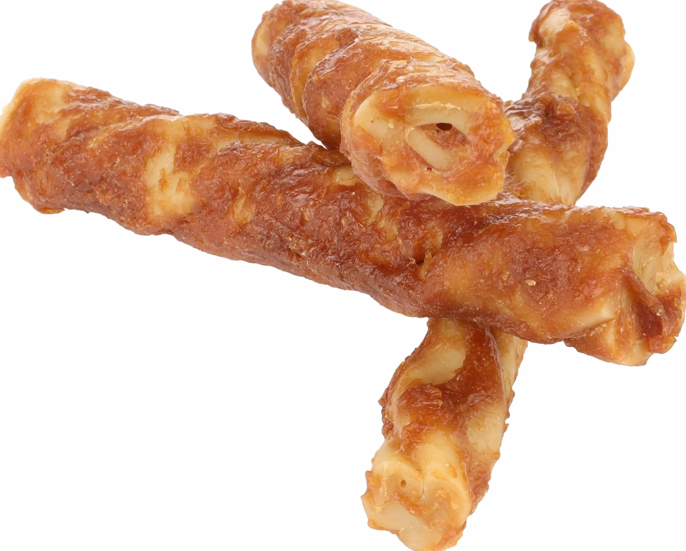 Flamingo Friandise Chien Bâtonnet sans Peau Bovine au Poulet & Beurre de cacahuète 12,5cm 120g