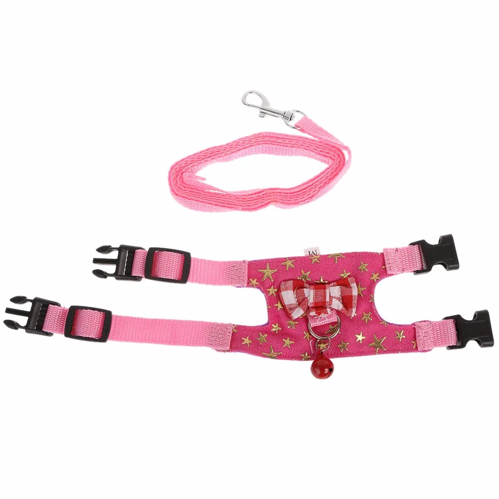 Ensemble de Laisse de Harnais de Lapin Hamster pour Sangle de Poitrine pour Petit Animal Furet