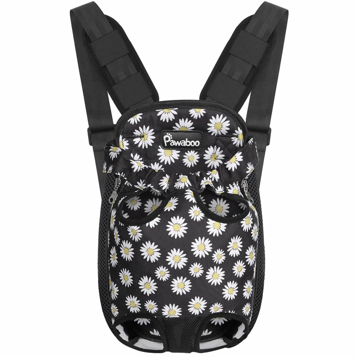 Sac de Transport de Voyage pour Petit Chien Chiot Chat, Extra Large, Noir Marguerite