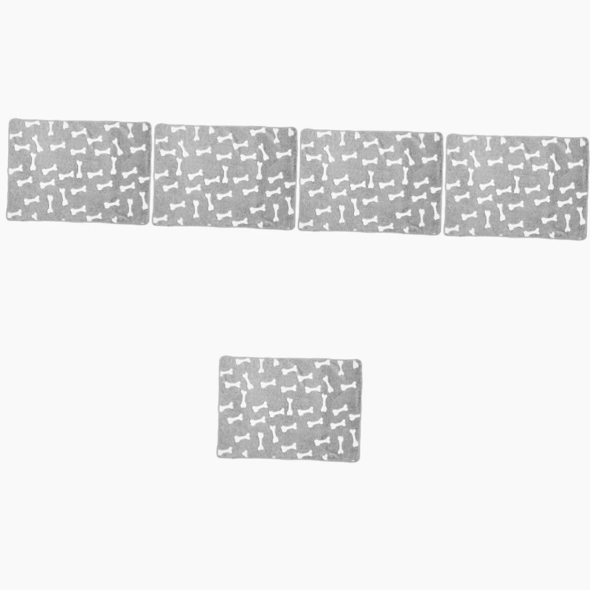 POPETPOP Lot De 5 Couvertures Chaudes pour Animaux De Compagnie en Polaire Tapis pour Chien Portable Doux Et Respirant Adapté À L'automne Utilisation Polyvalente