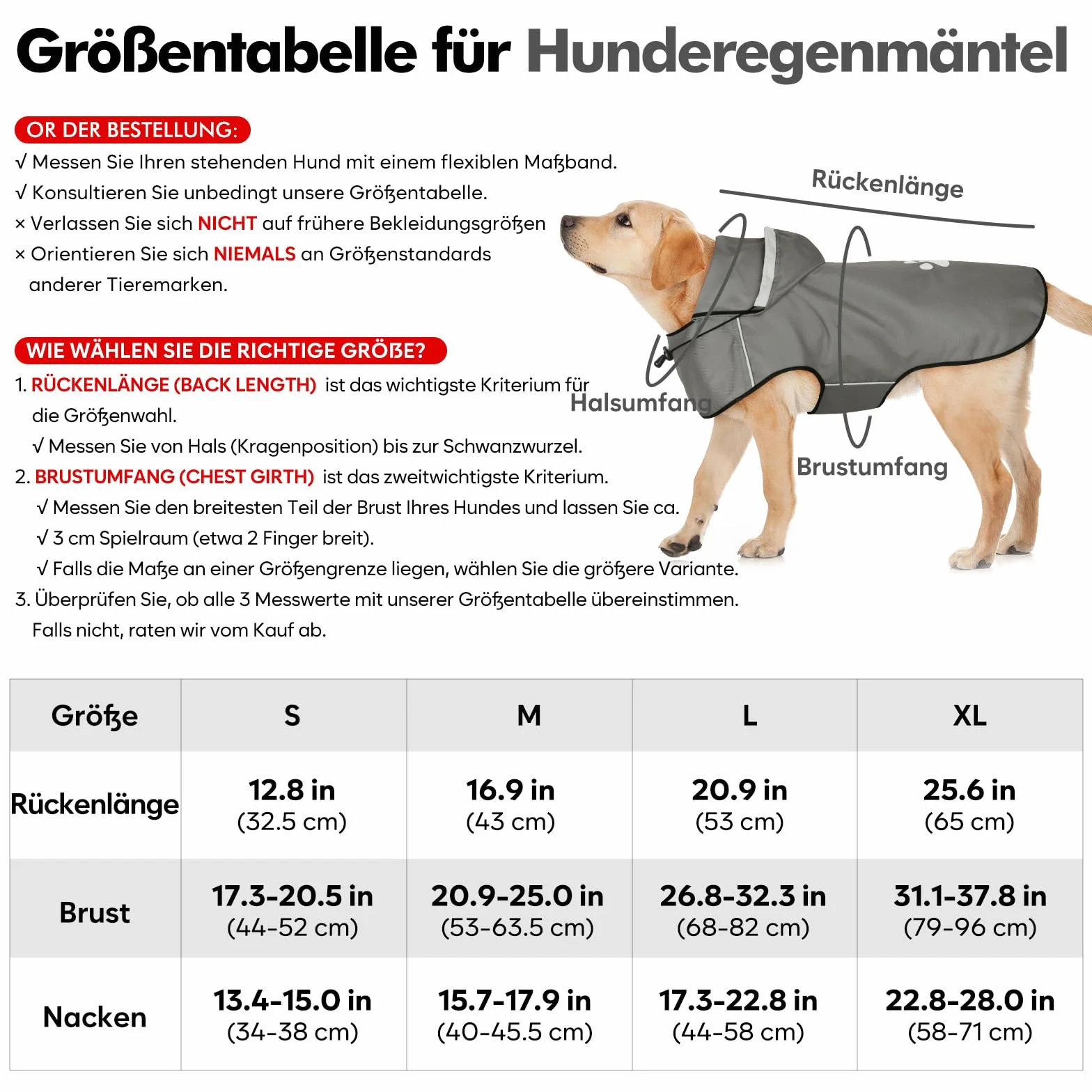 Manteau de Pluie pour Chien Impermeable Étanche Coupe-Vent Réglable avec Capuchon Taille L