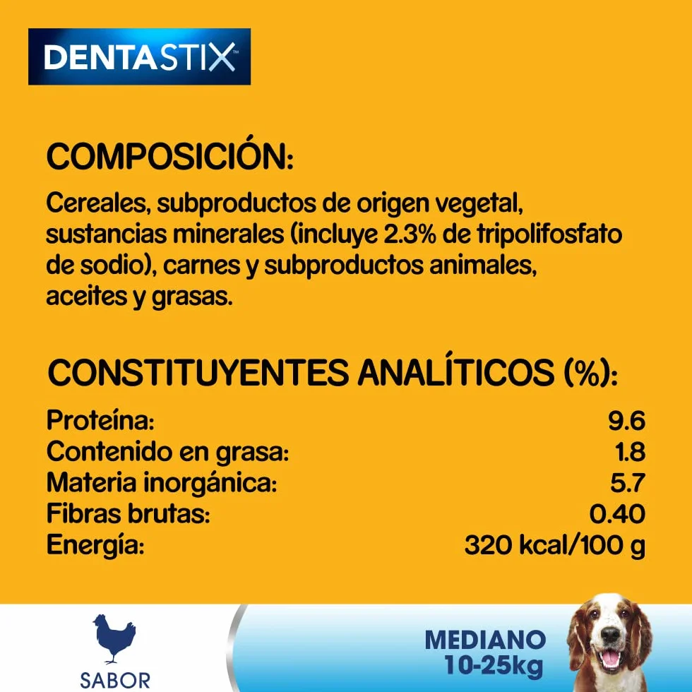 PEDIGREE DENTASTIX Bâtonnets Dentaires pour Chien Moyen 10-25kg - Lot de 56 Friandises - Hygiène Bucco-dentaire