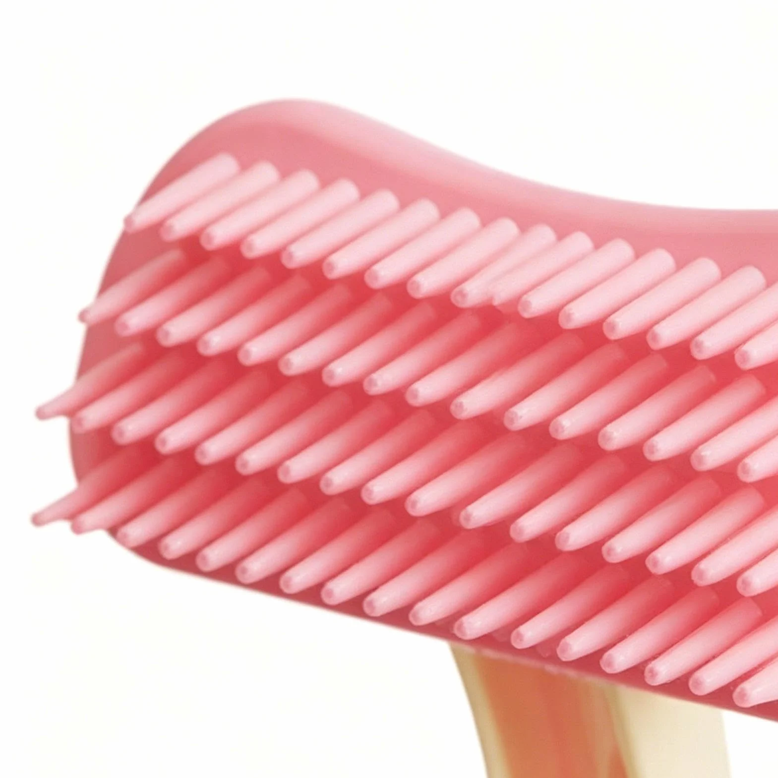 Brosse de massage en silicone pour lapins chats chiots - Peigne de toilettage doux ABS 13,8 cm