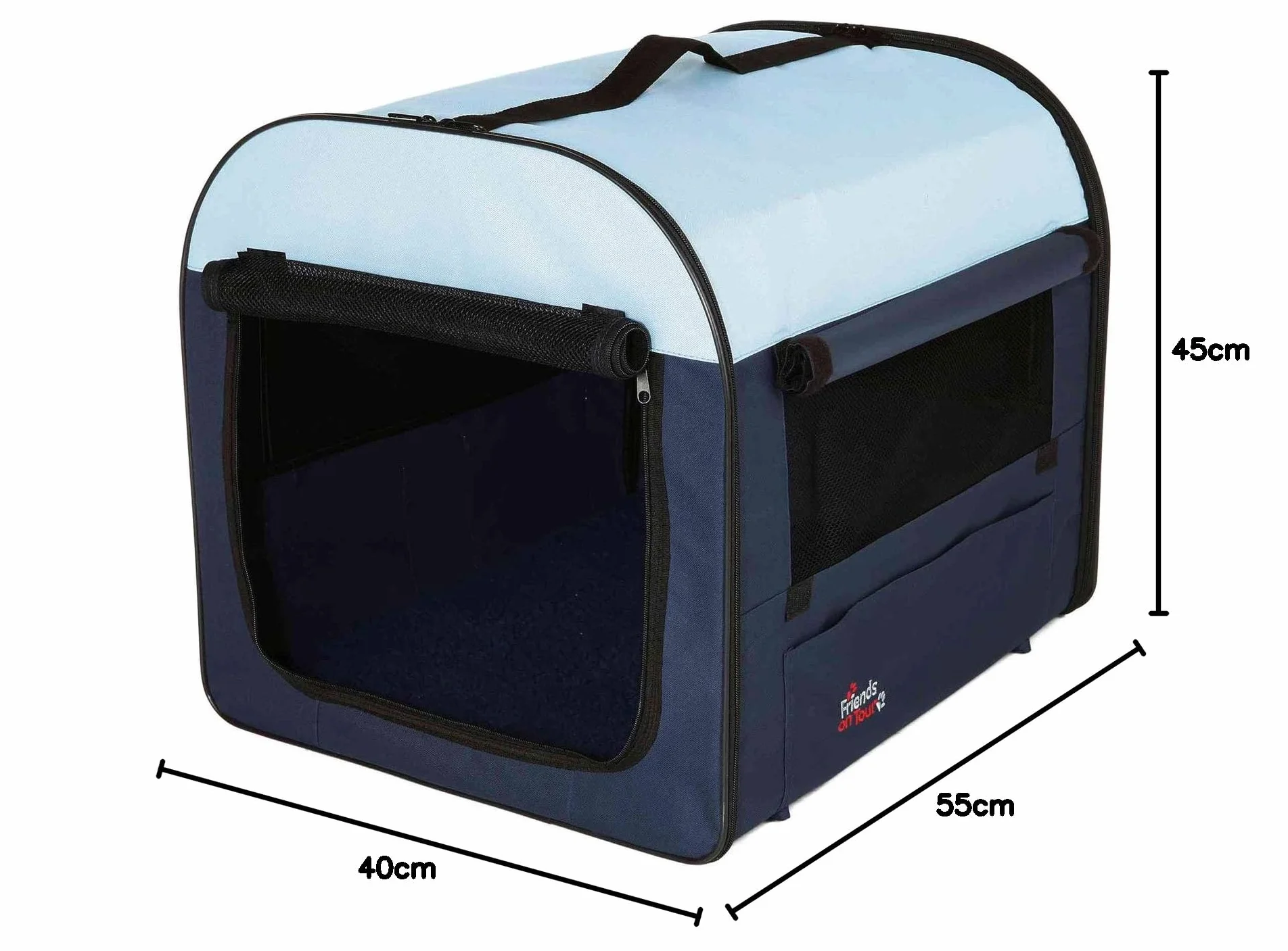 TRIXIE Home Box pour chien Taille S 64 x 54 x 48 pliable 1 porte avant et côté