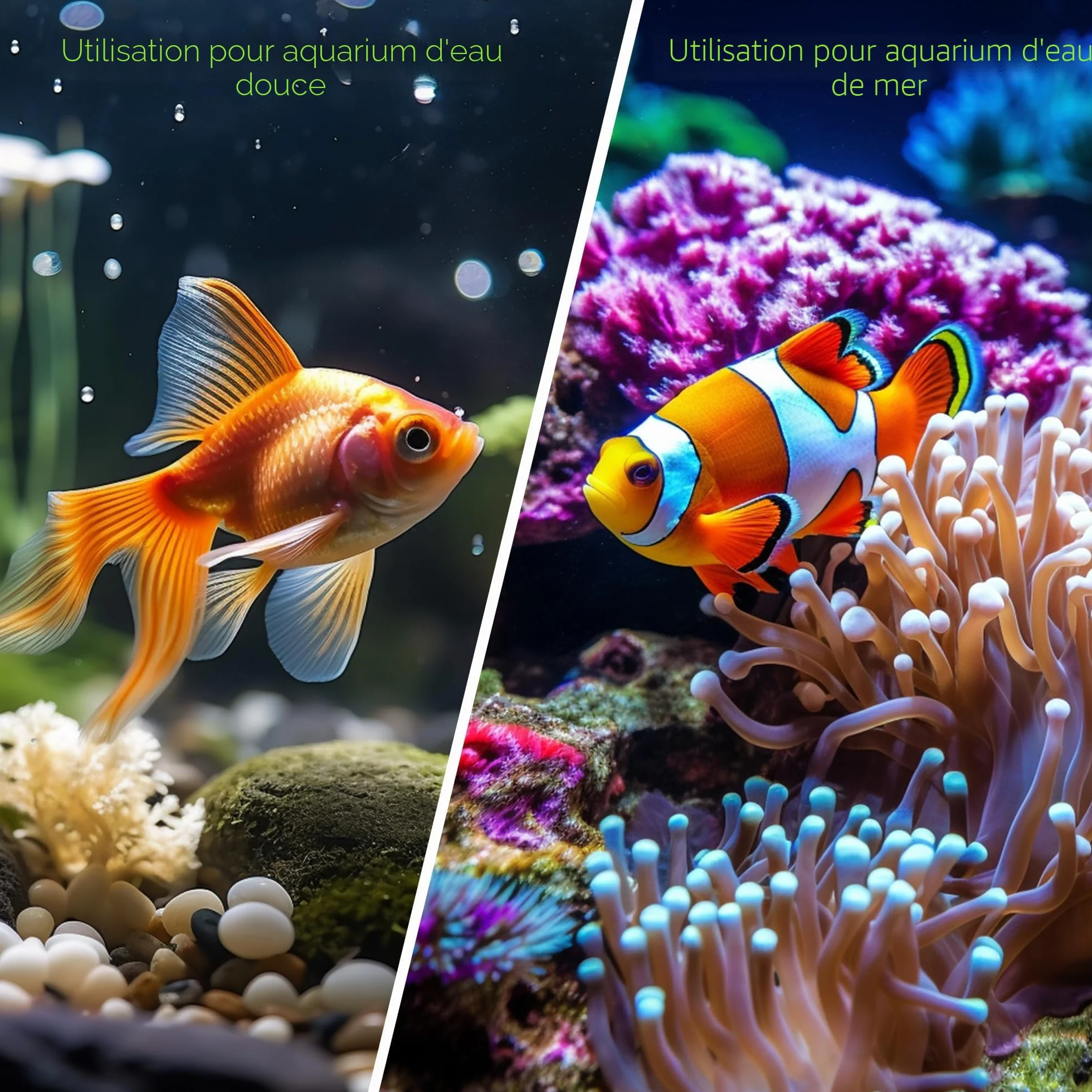 Roches pour Aquarium Poisson Céramique Pierres Décoratives