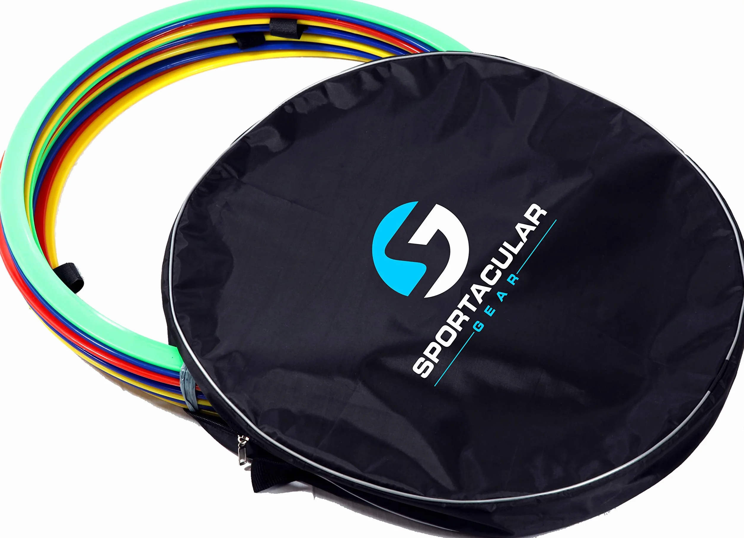 Lot de 12 anneaux de coordination avec sac pour entraînement agility chiens football