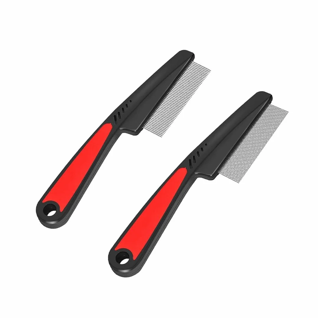 PetPäl Peigne antiparasitaire pour chien & chat - efficace puces poux poussière professionnel durable