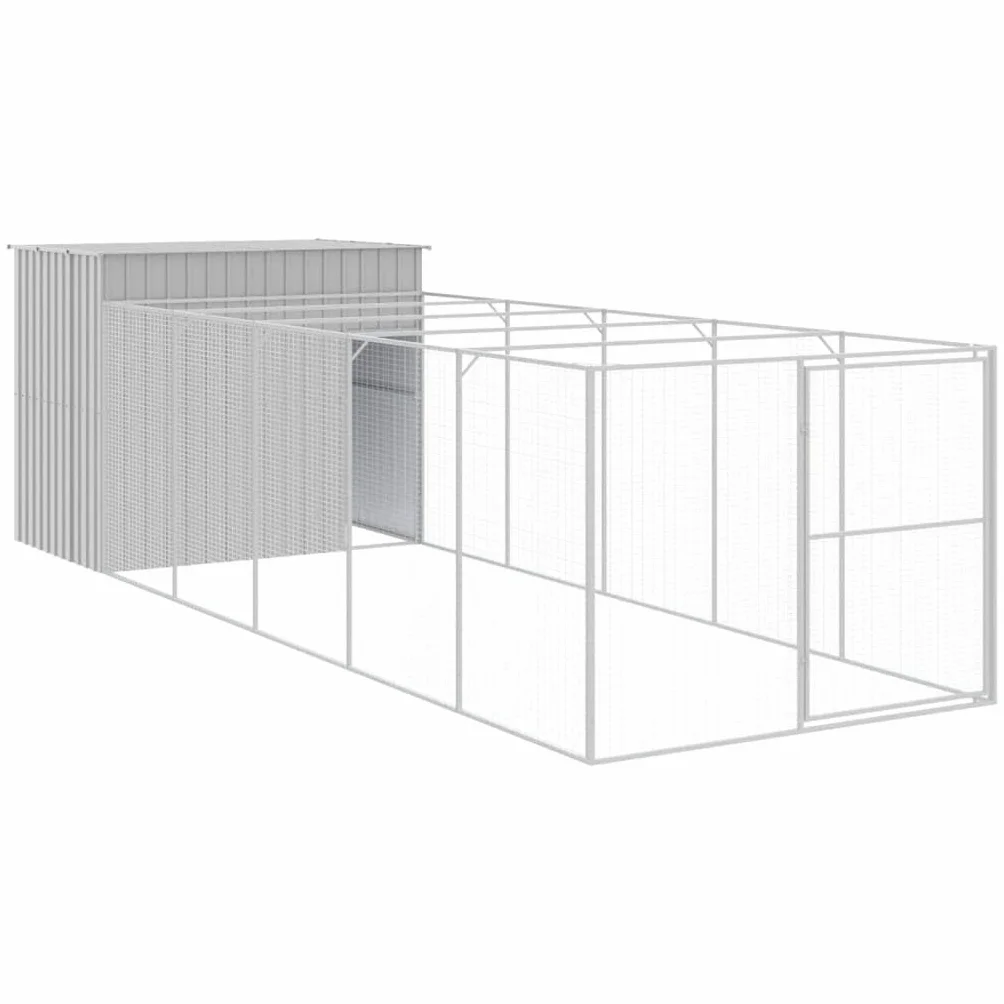 Niche pour chien gris clair 214x661x181 cm