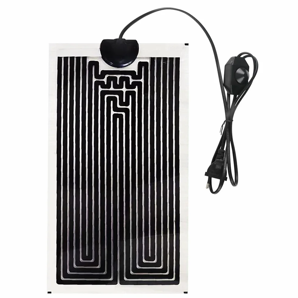 Tapis Chauffant pour Reptile 14W Réglable Contrôle Température 28x15cm Terrarium