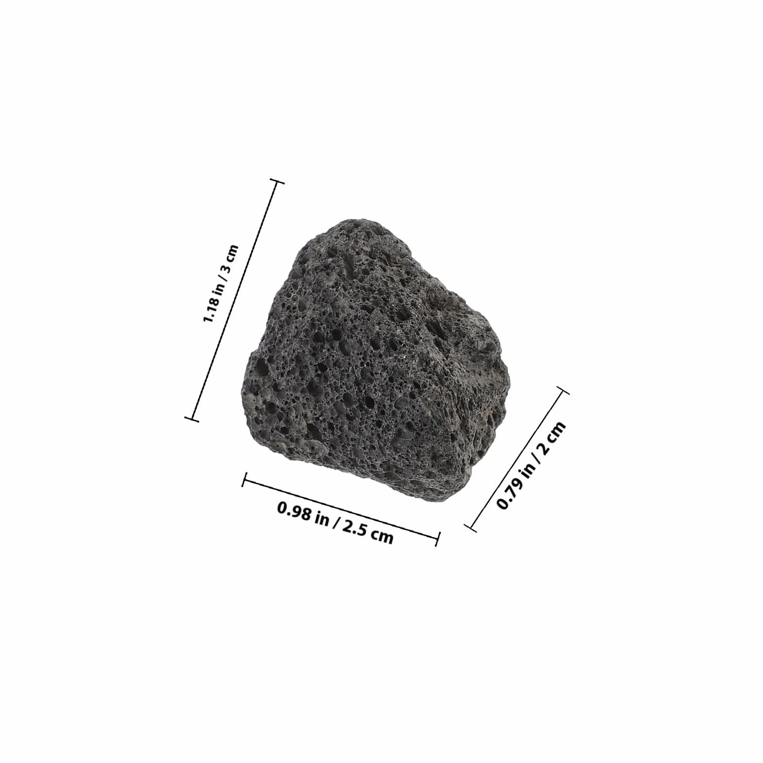 BESTonZON Pierres de lave naturelles 400 g - Galets volcaniques pour aquarium et parterre