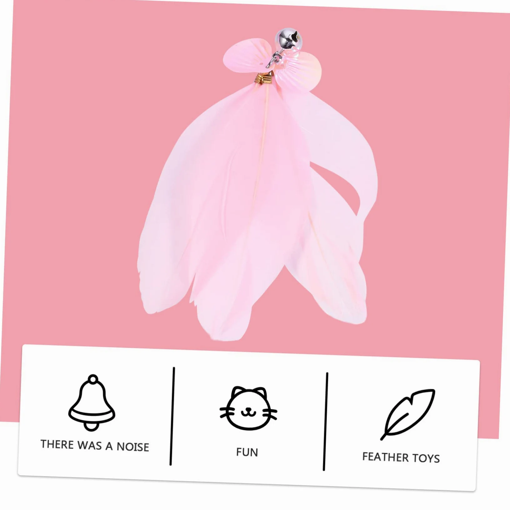 Jouets pour Chats, Ensemble de Jouets for Chat avec Canne télescopique à 3 Sections et 7 têtes Rechange, bâton pêche interactif