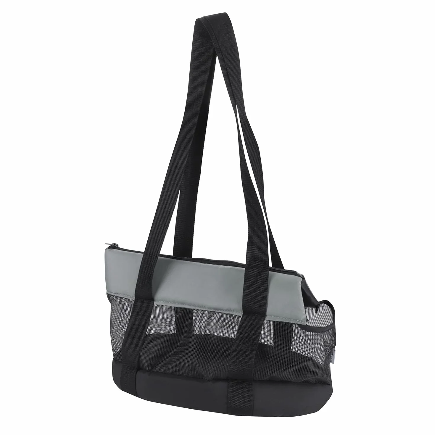 Sac de Transport pour Chien Chat jusqu'à 5 kg Réglable Respirant Sac à Bandoulière