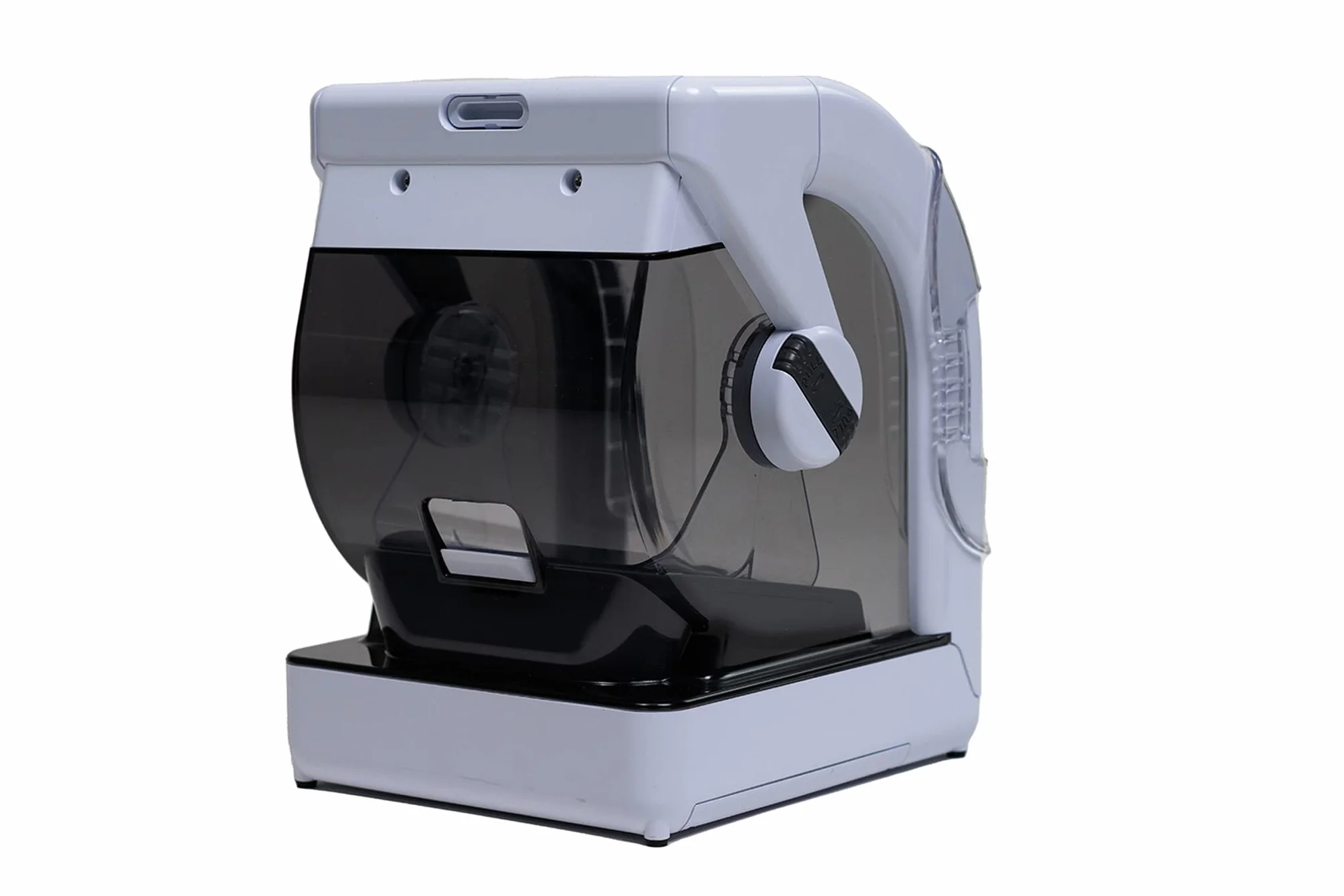 Closer Pets Mangeoire Automatique MiBowl Microchip, gamelle pour Chien Chat, Blanc Noir, 17,5x19,5x25cm