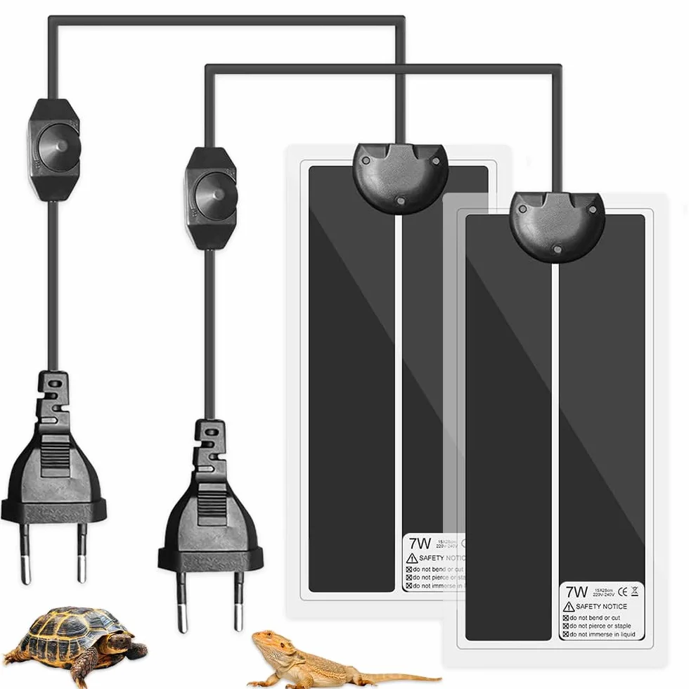 Tapis Chauffant Reptile 7W 28x15CM Chauffage Terrarium Adjustable