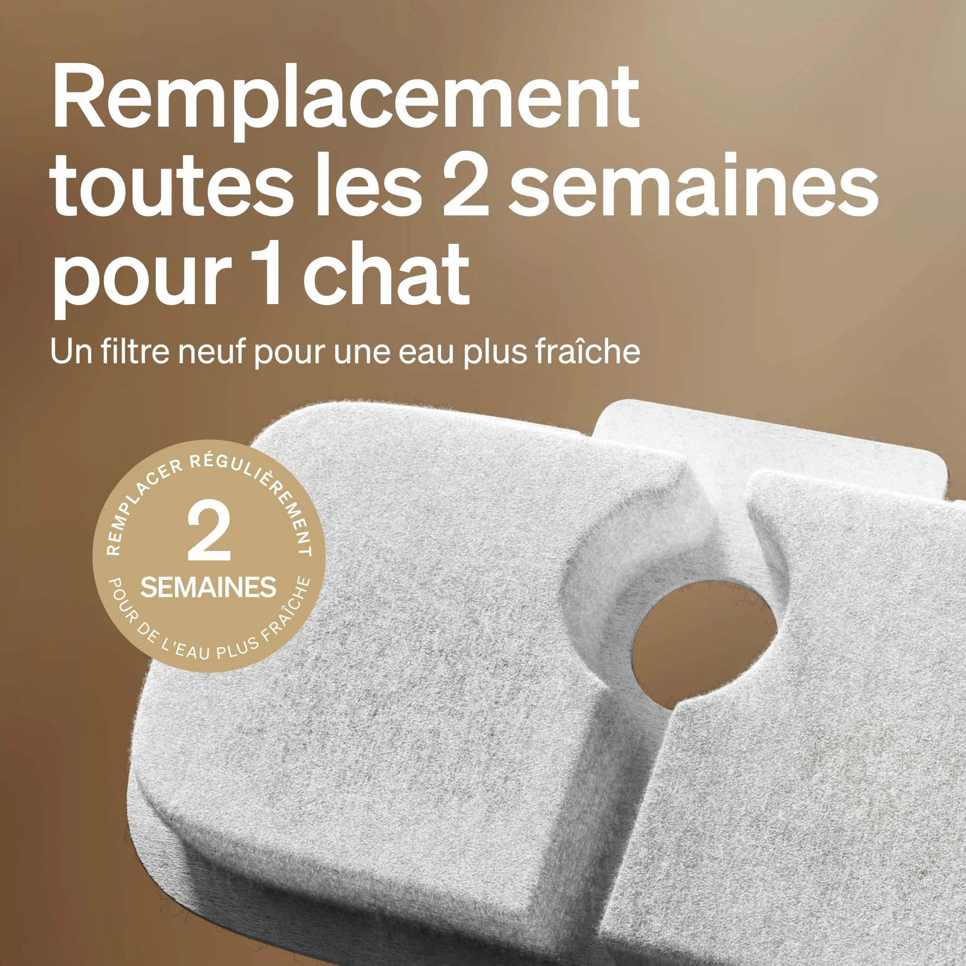 PETLIBRO Filtre Fontaine Eau Chat, Pack de 4 Filtres de Remplacement pour Dockstream PLWF005, PLWF115, PLWF105