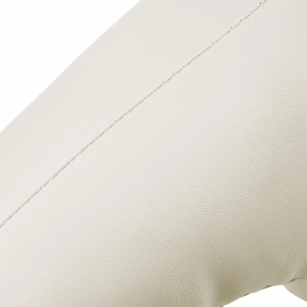 Mannequin chien cuir debout blanc S affichage magasin