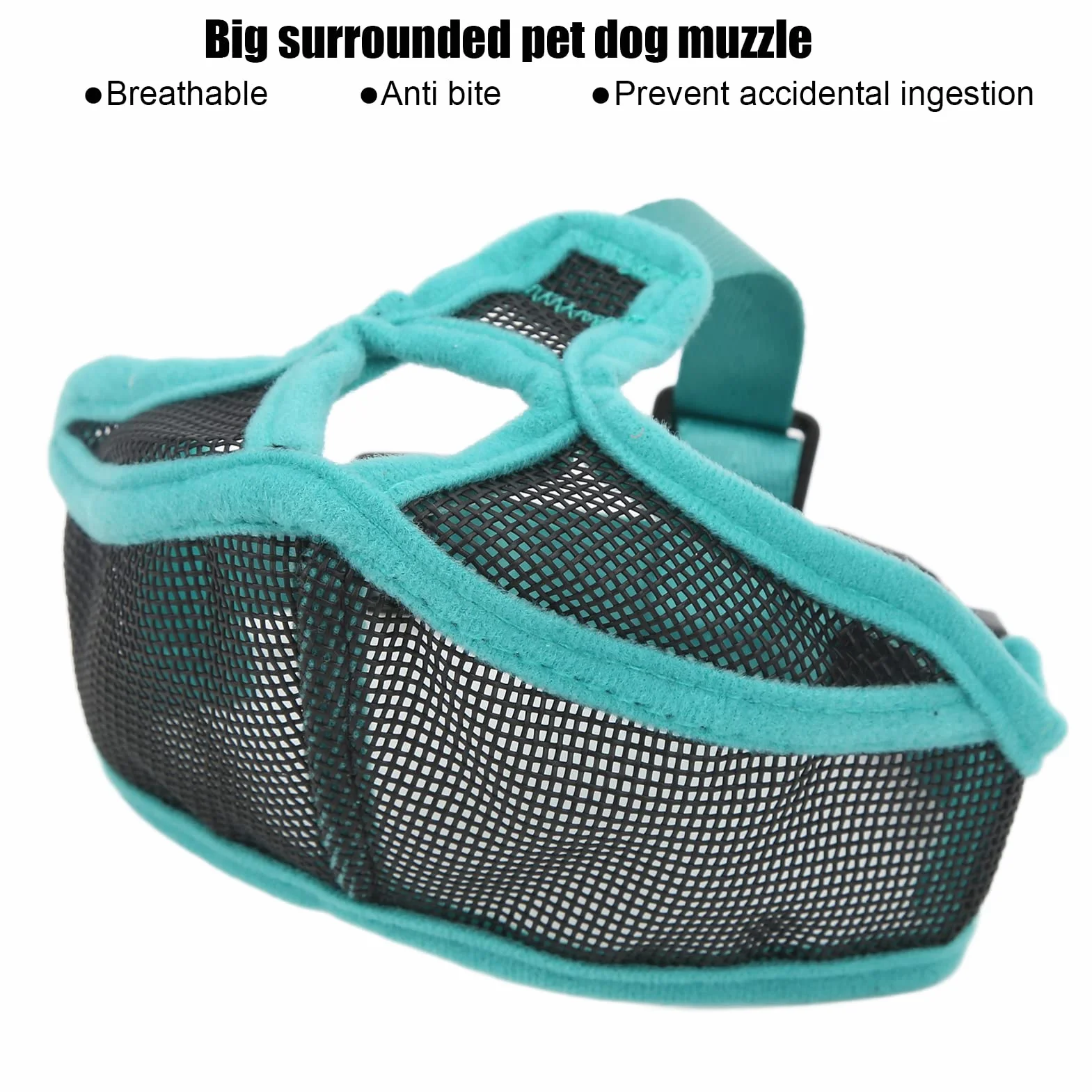 Muselière Courte pour Bouledogue en Respirante Anti-Morsure pour Bouledogues Français, Carlins, Chihuahuas, Sangle Réglable, Ajustement pour Chiens à Nez Court,
