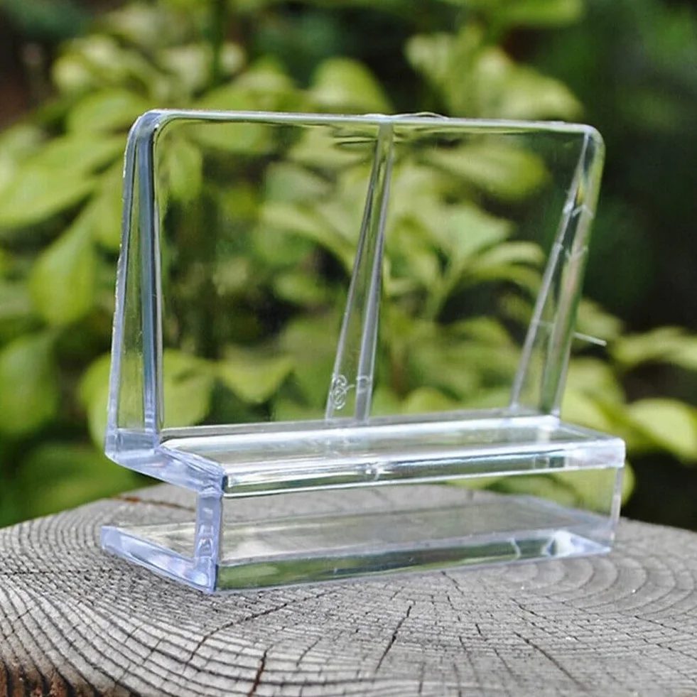 SPORTARC Lot de 16 clips de couvercle en verre pour aquarium, supports acrylique transparent 10 mm