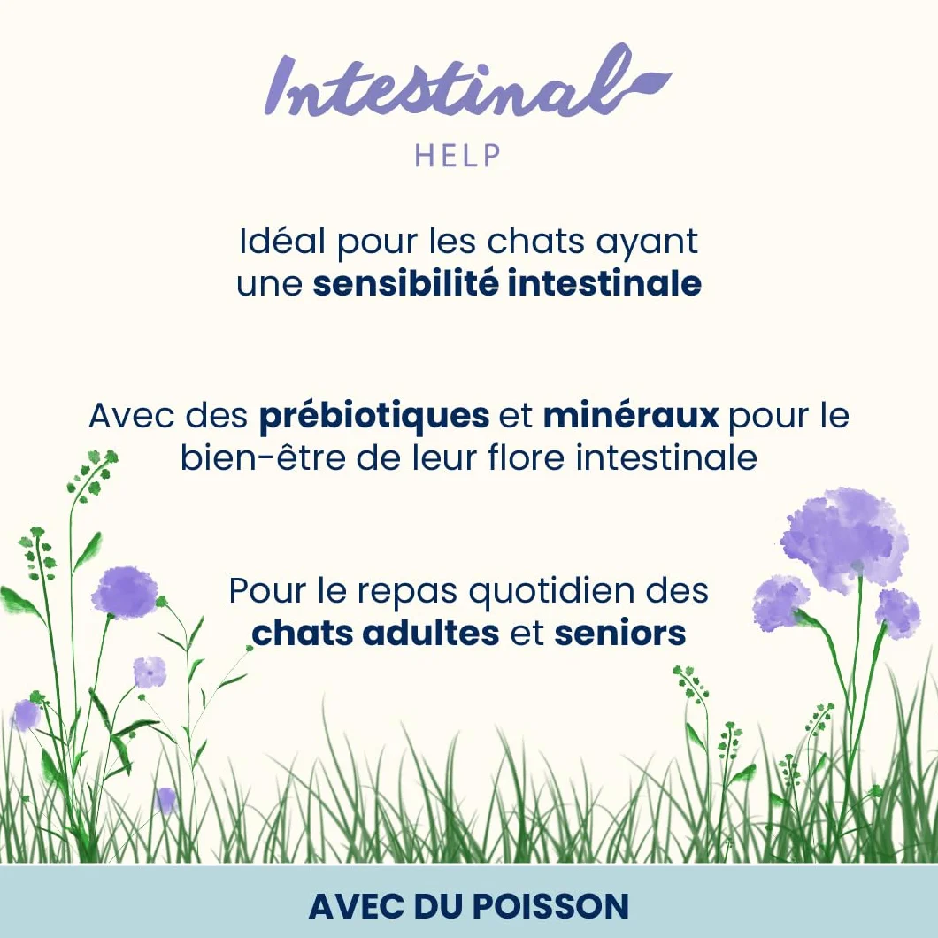 Almo Nature Functional Intestinal Help Nourriture Humide pour Chats Adultes Poisson 70g Lot de 30