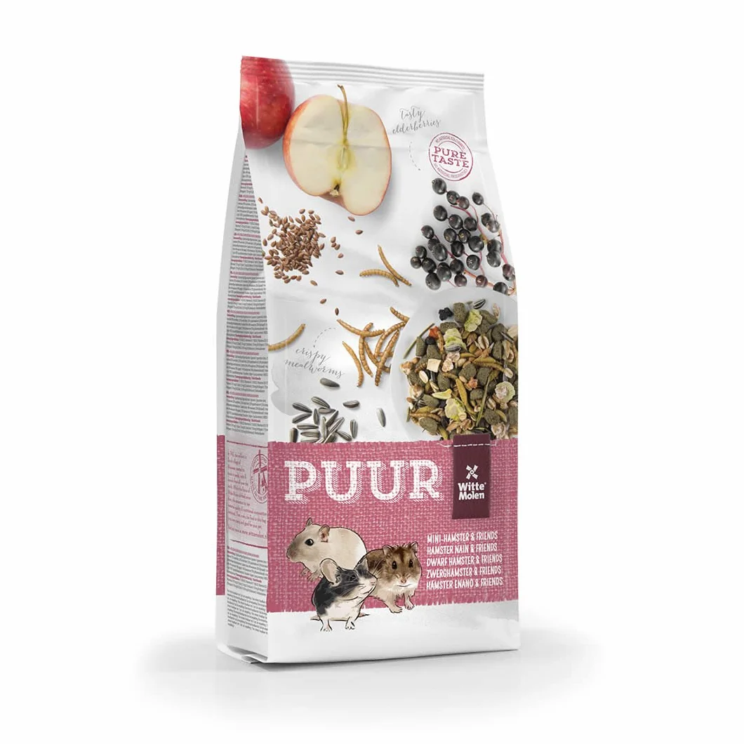Witte Molen Puur Aliment Complet pour Hamster Nain 400 GR sans conservateurs colorants arômes artificiels