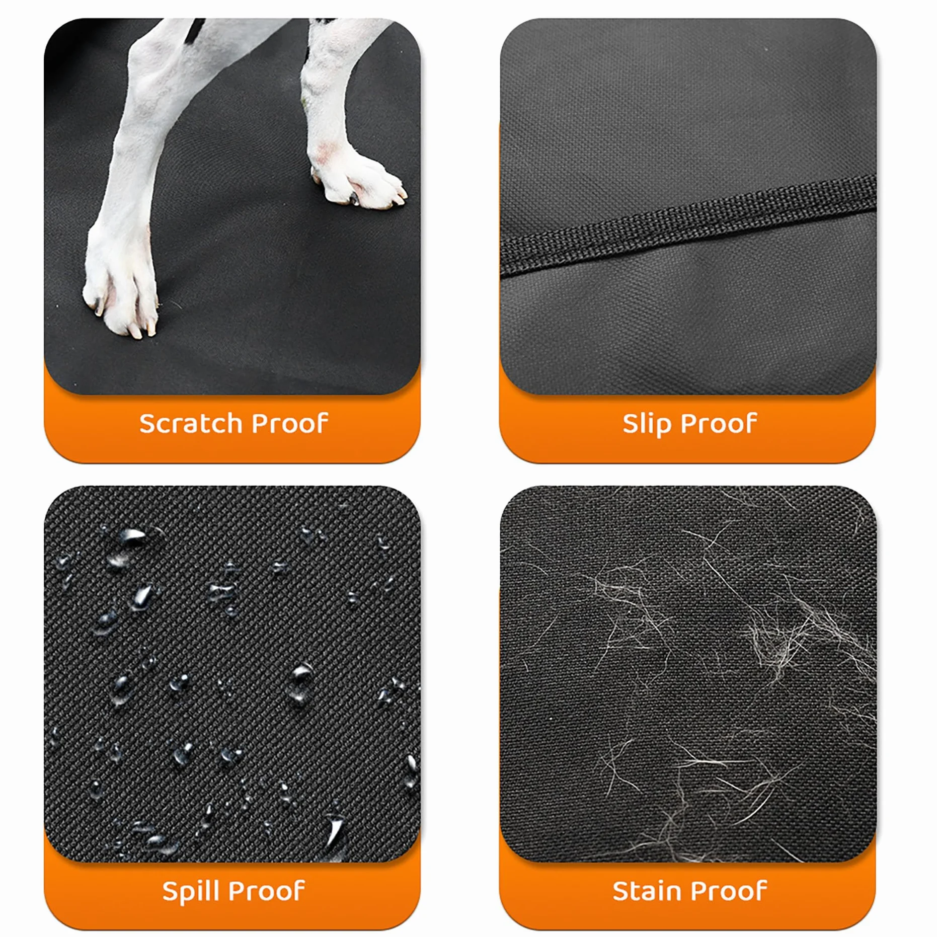 KYG Protection de Coffre Universelle 185 x 115 x 48 cm Imperméable Antidérapante Résistante aux Rayures pour Chien XXL Voiture