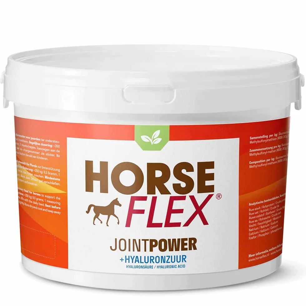 HorseFlex JointPower avec acide hyaluronique pour chevaux pour soutenir les articulations, les tendons, les ligaments, le cartilage et la synovia (liquide articulaire) – 3000 g