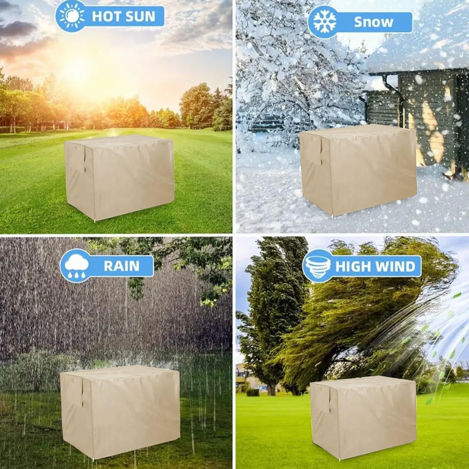 Housse De Cage pour Chien Imperméable Durable en Tissu Oxford Résistant Aux UV