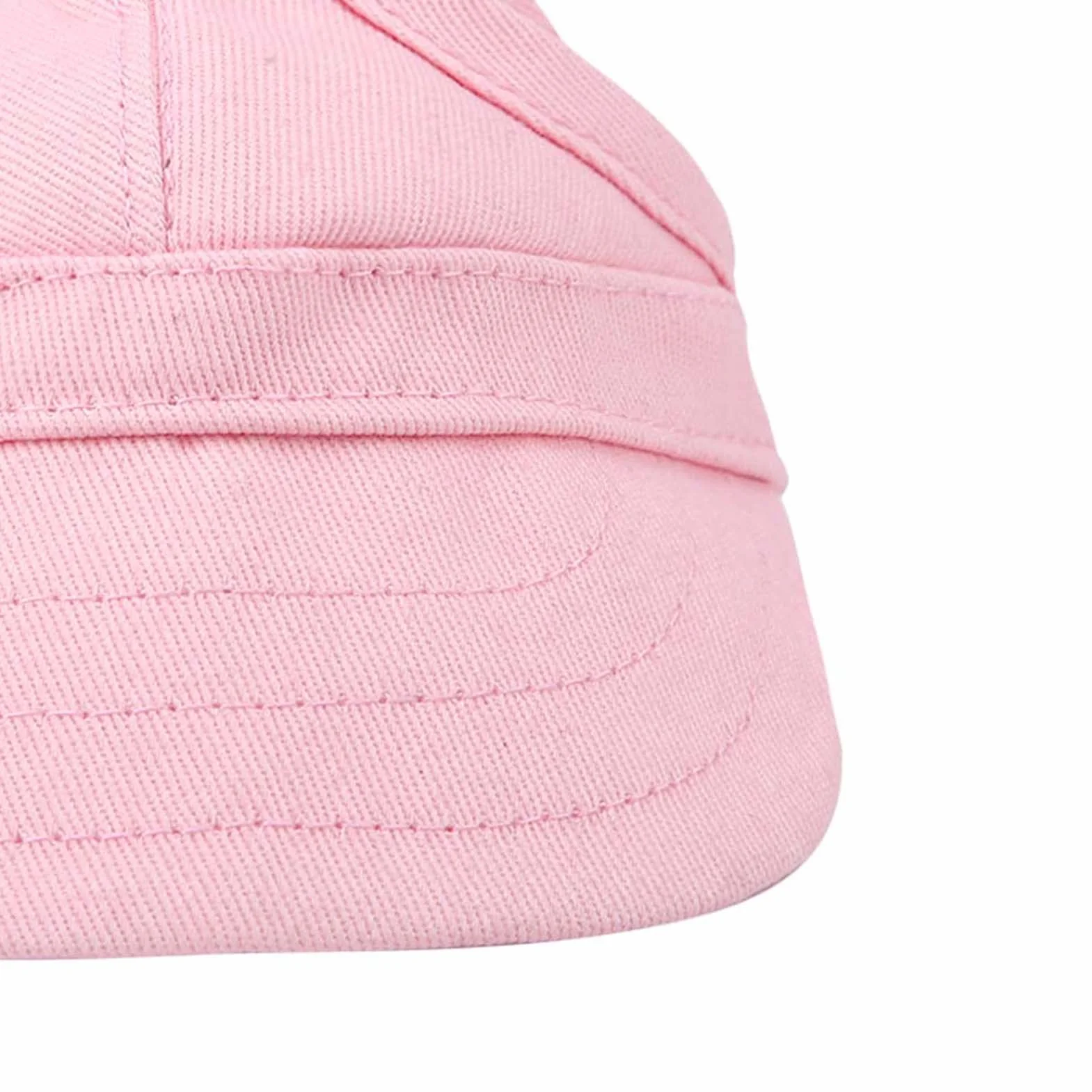 Casquette Baseball Réglable Chien Trous Oreilles Rose Taille M