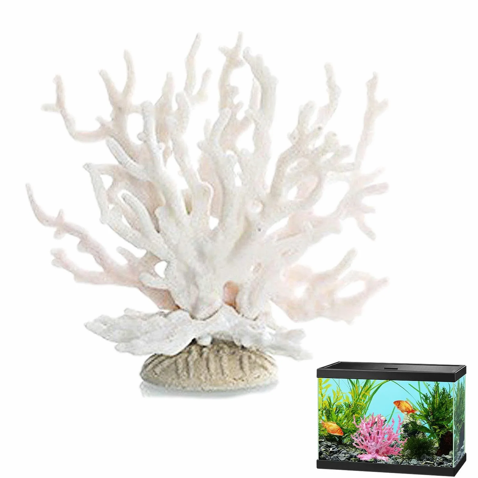 Corail d'aquarium Décor simulation accessoires réservoir poissons multicolore eau douce marine