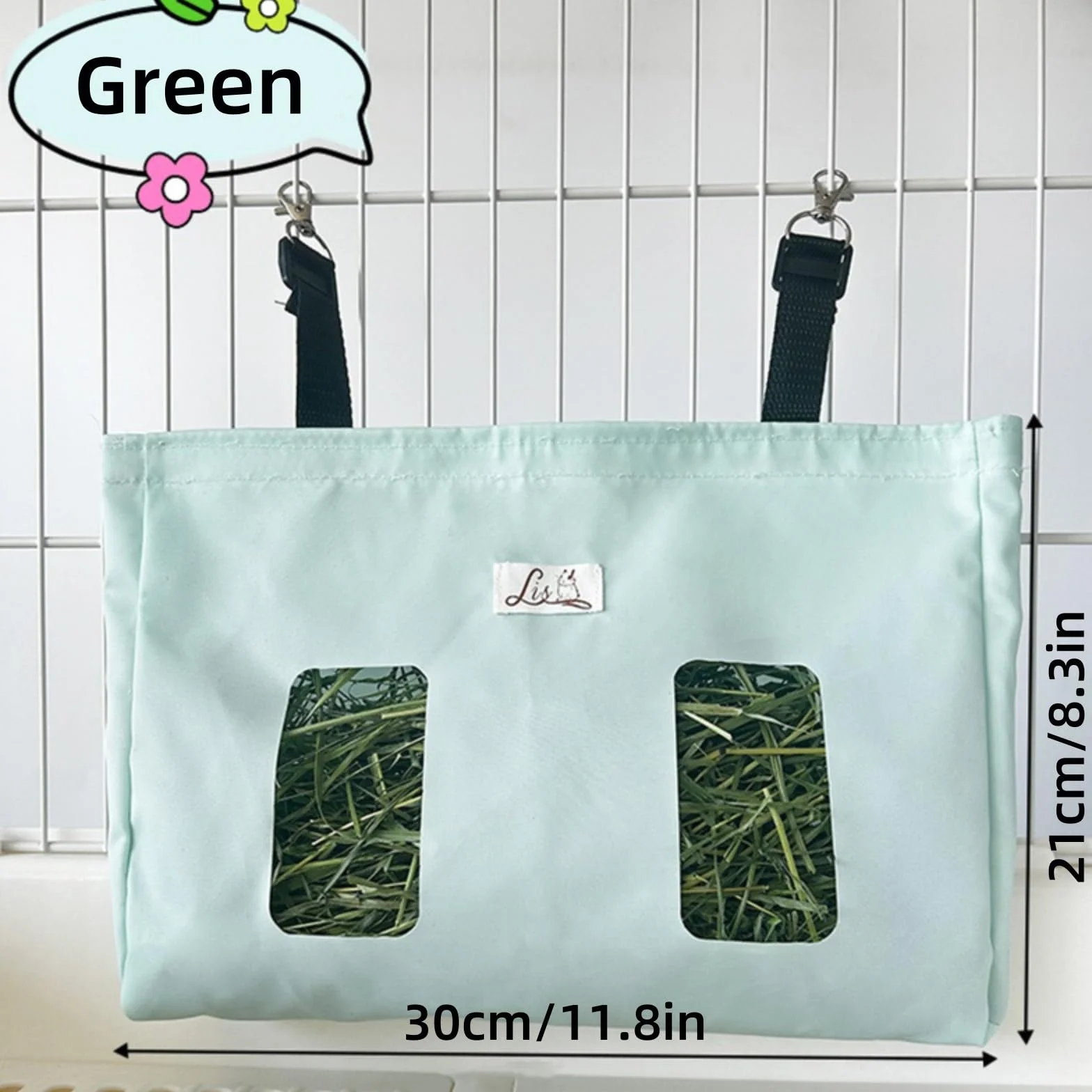 Sac à Foin pour Lapin Cochon d'Inde Chinchilla Vert