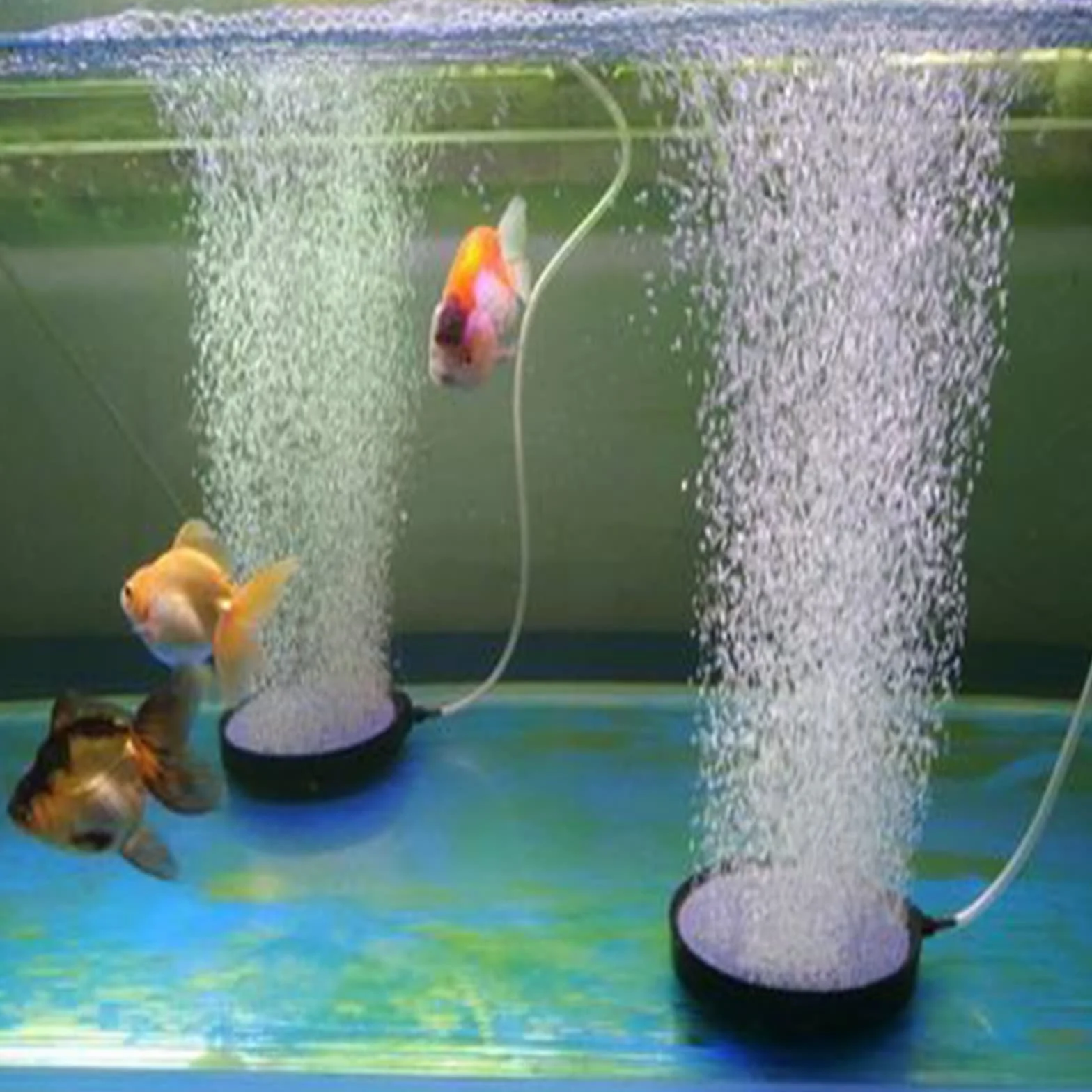 Pierre à Bulles pour Aquarium 2 Pièces, Diffuseur Oxygène pour Poissons