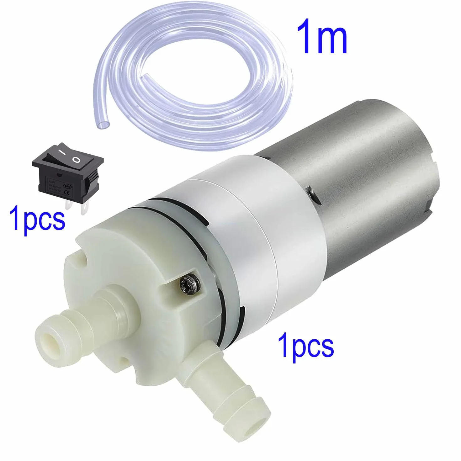 Pompe à Vide électrique 12V DC 370 Mini Pompe à Eau à Membrane auto-amorçante pour Aquarium Water Cooling